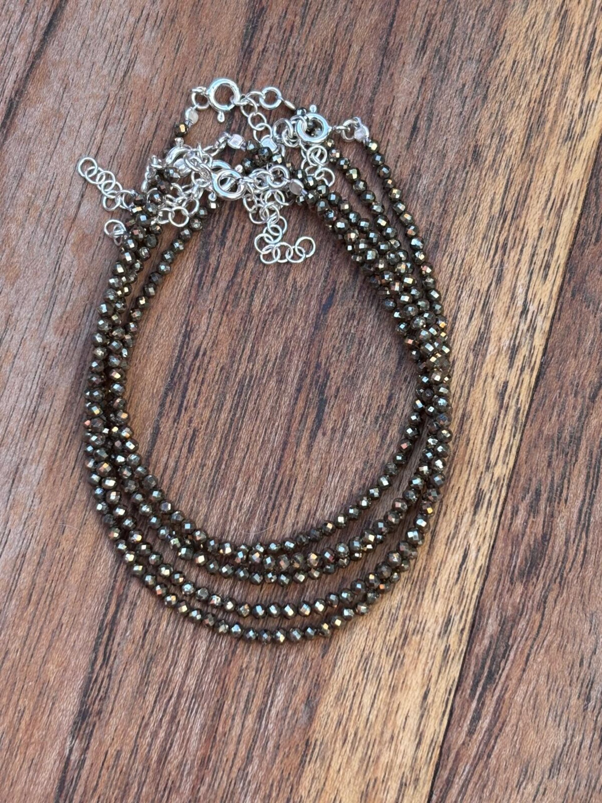 Pulsera  pirita facetada - 2