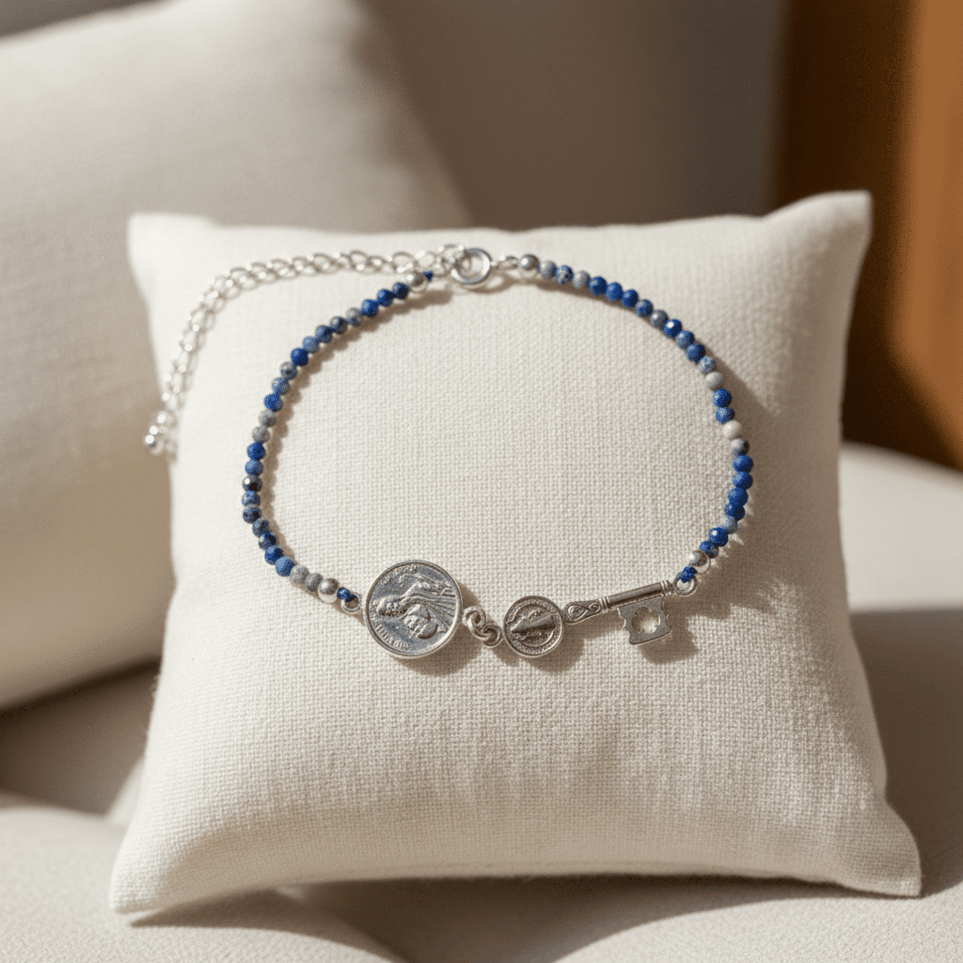 pulsera abre caminos con lapizlázuli - 4