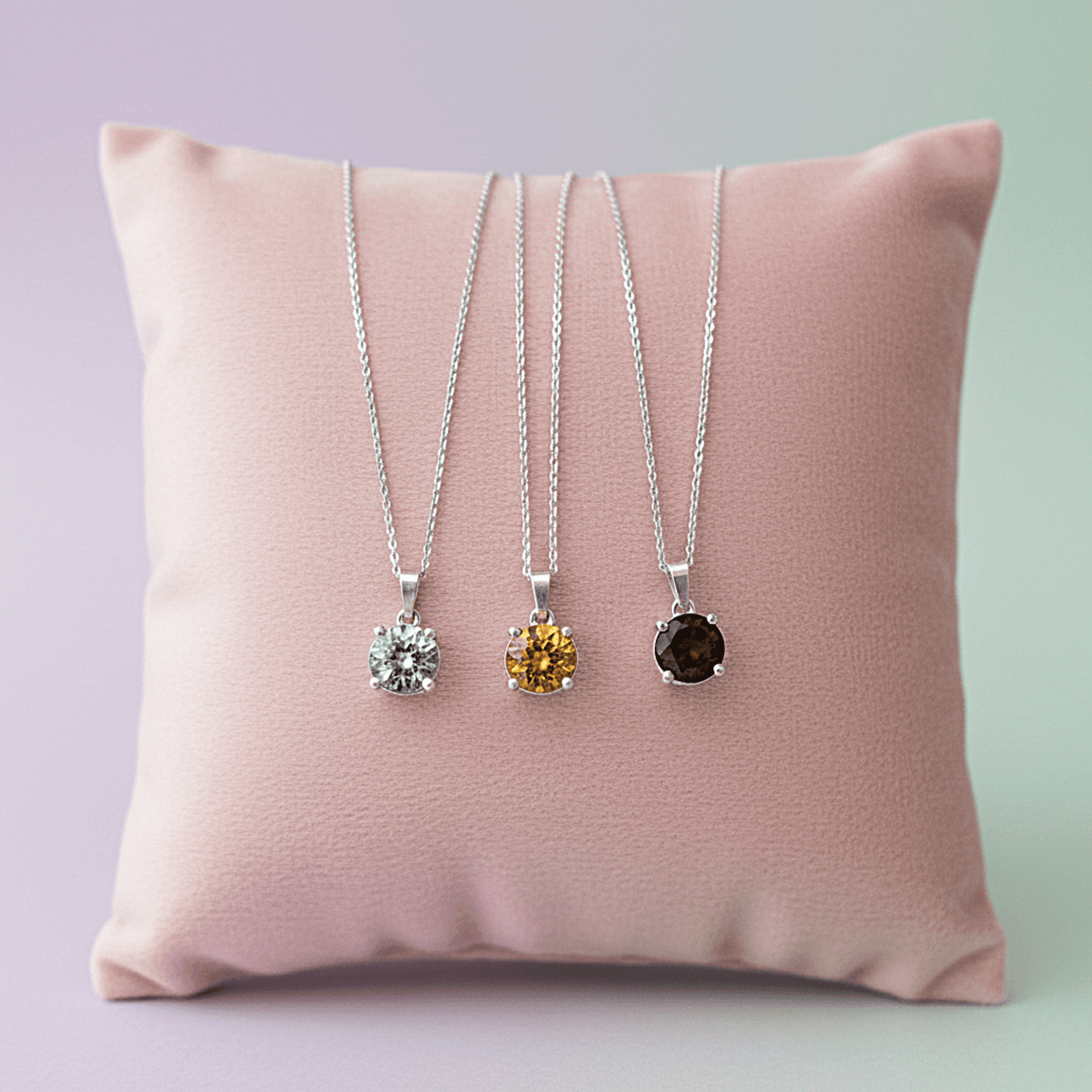 collar topacio, cuarzo ahumado y citrino - 2