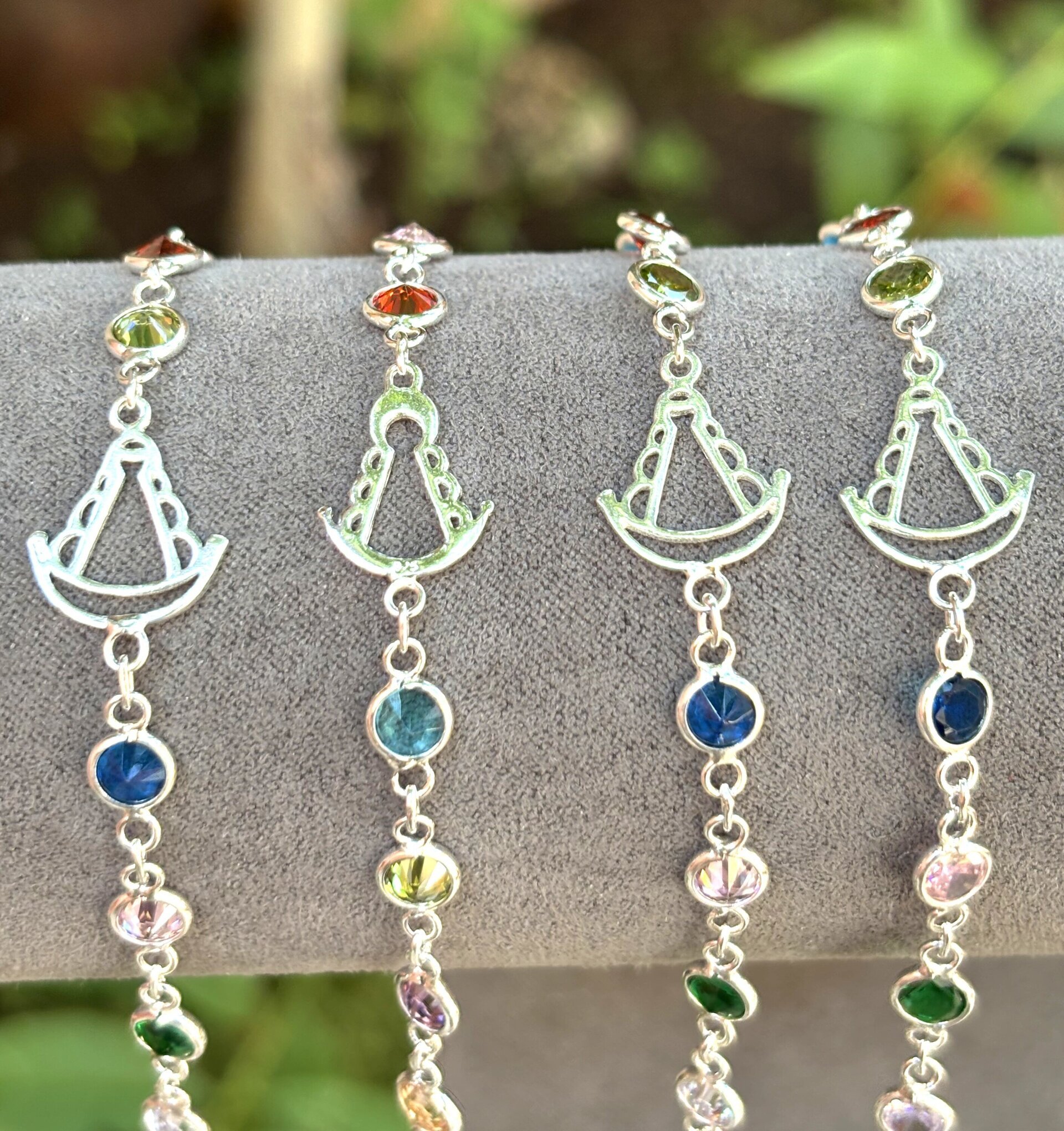 Pulsera virgen del Rocío con cristales - 3