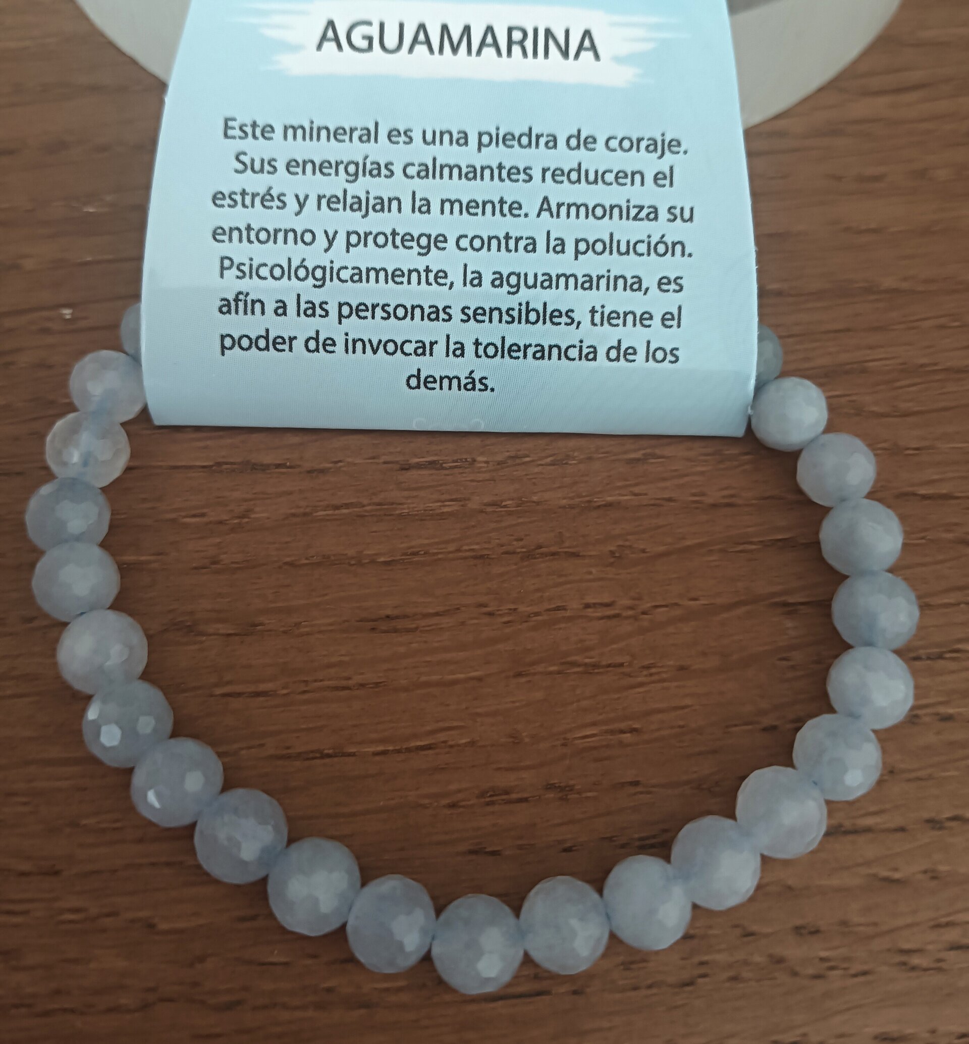 Pulsera aguamarina natural - 3