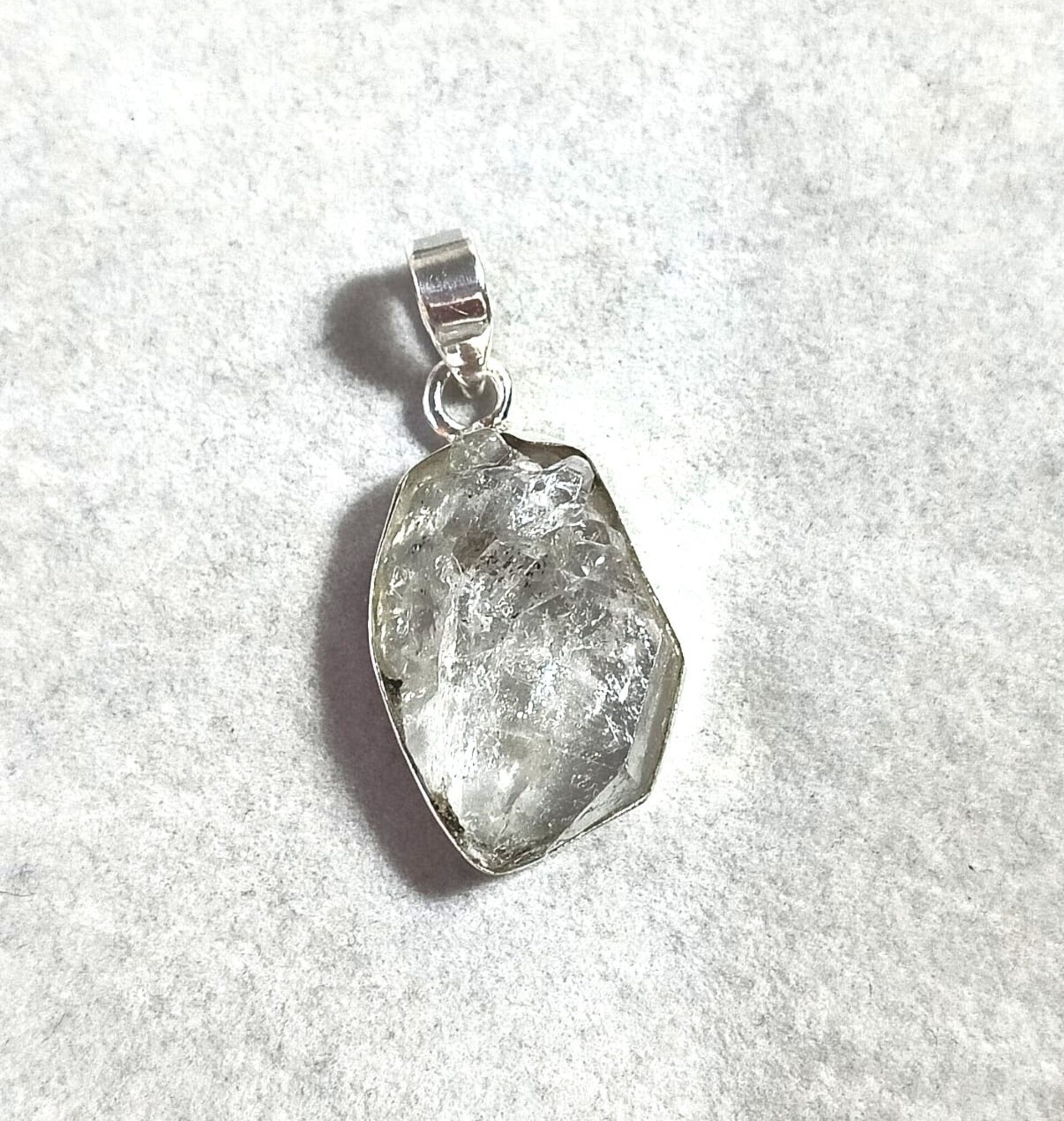 Colgante piedra natural cuarzo diamante herkimer - 3