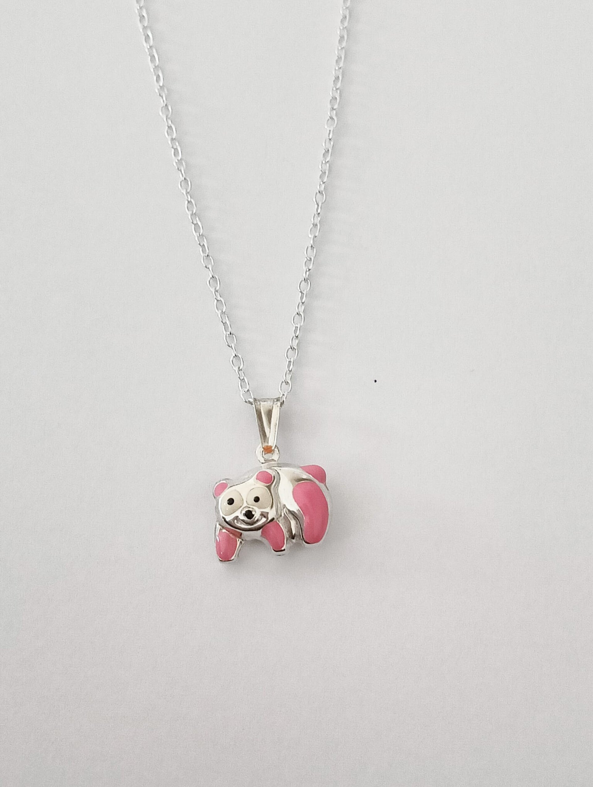 collares infantiles osito y barco plata de ley - 7