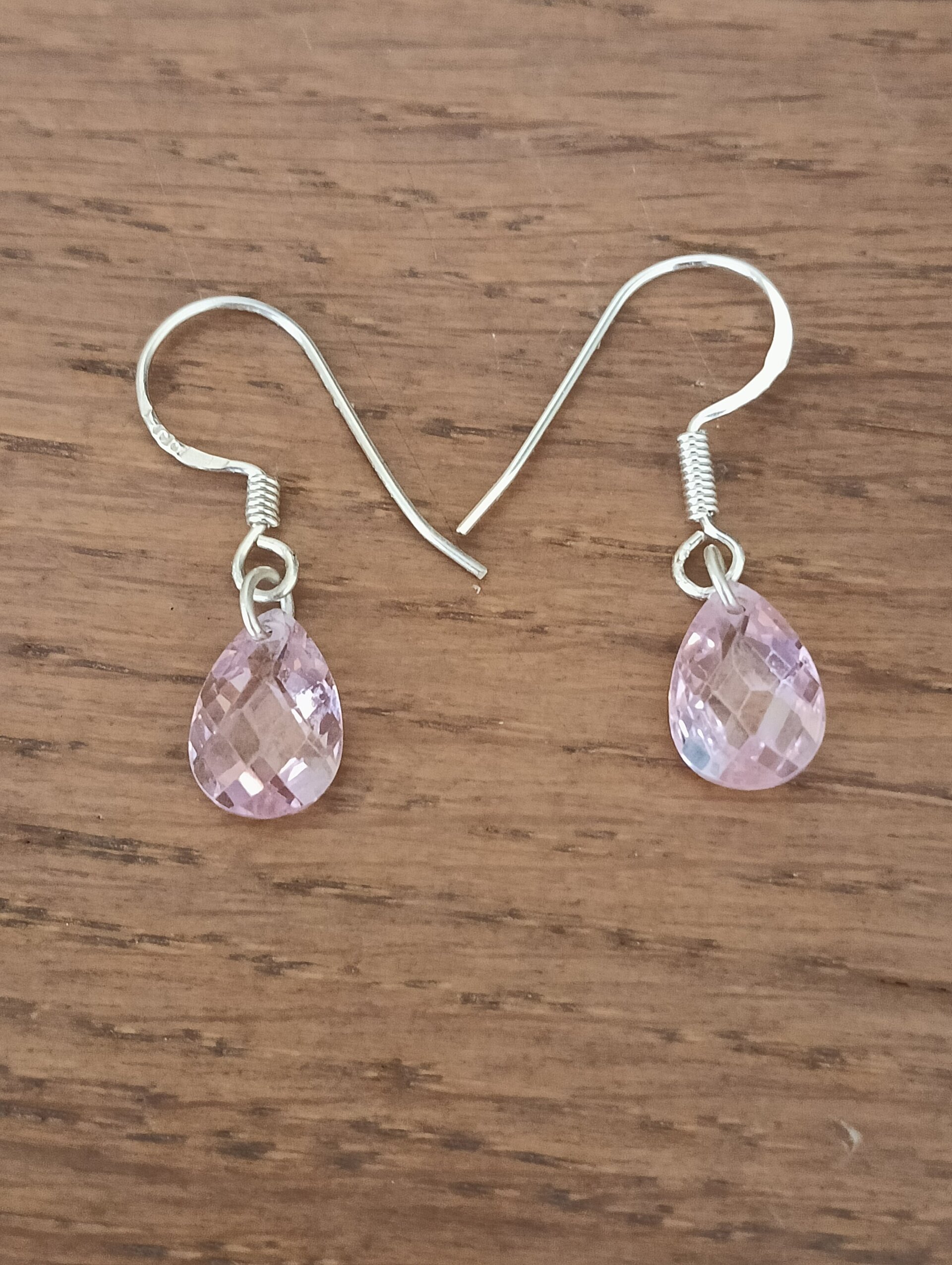 Pendientes cristal rosa - 2