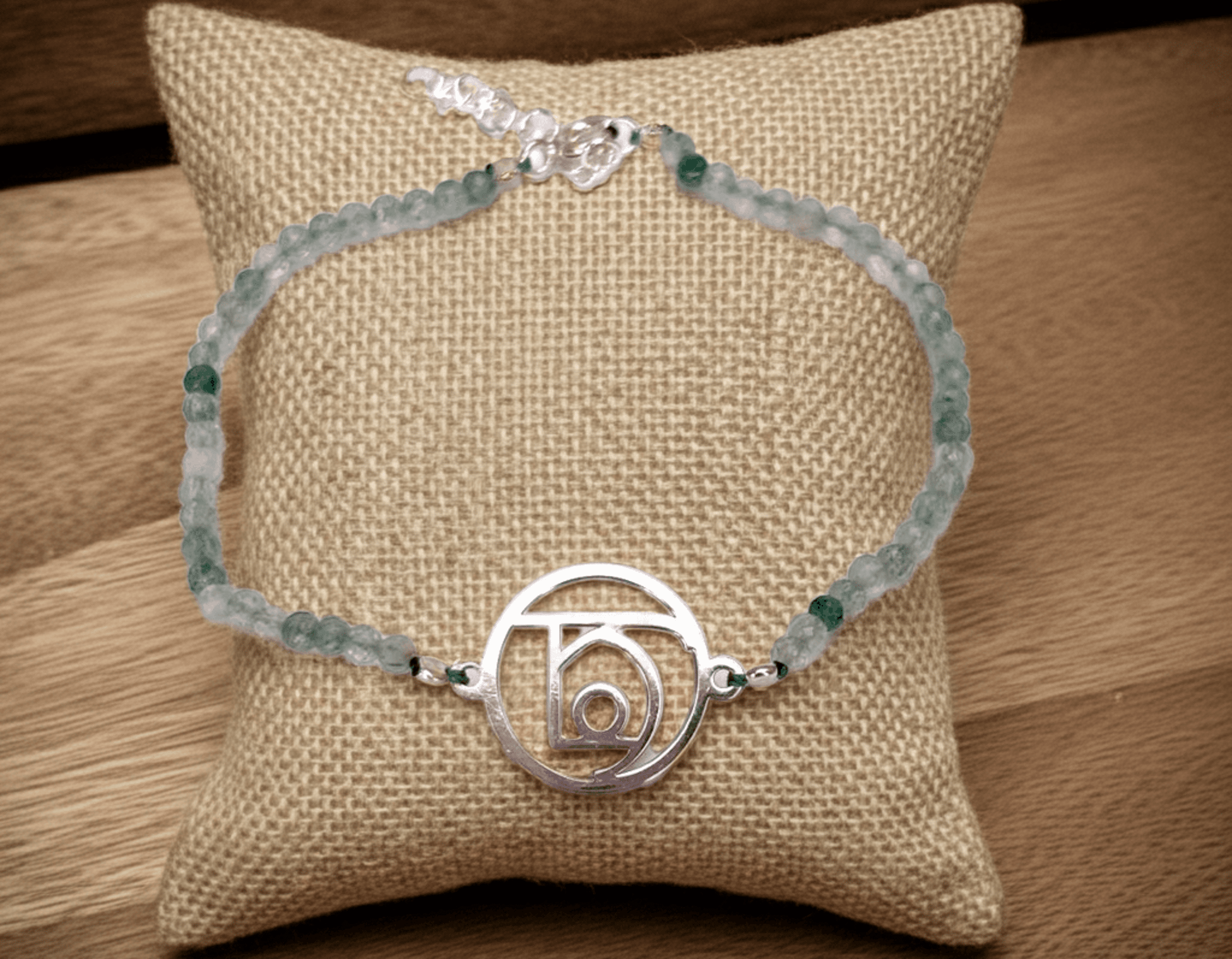 pulsera cuarzo verde y Sigilo de la Salud - 1