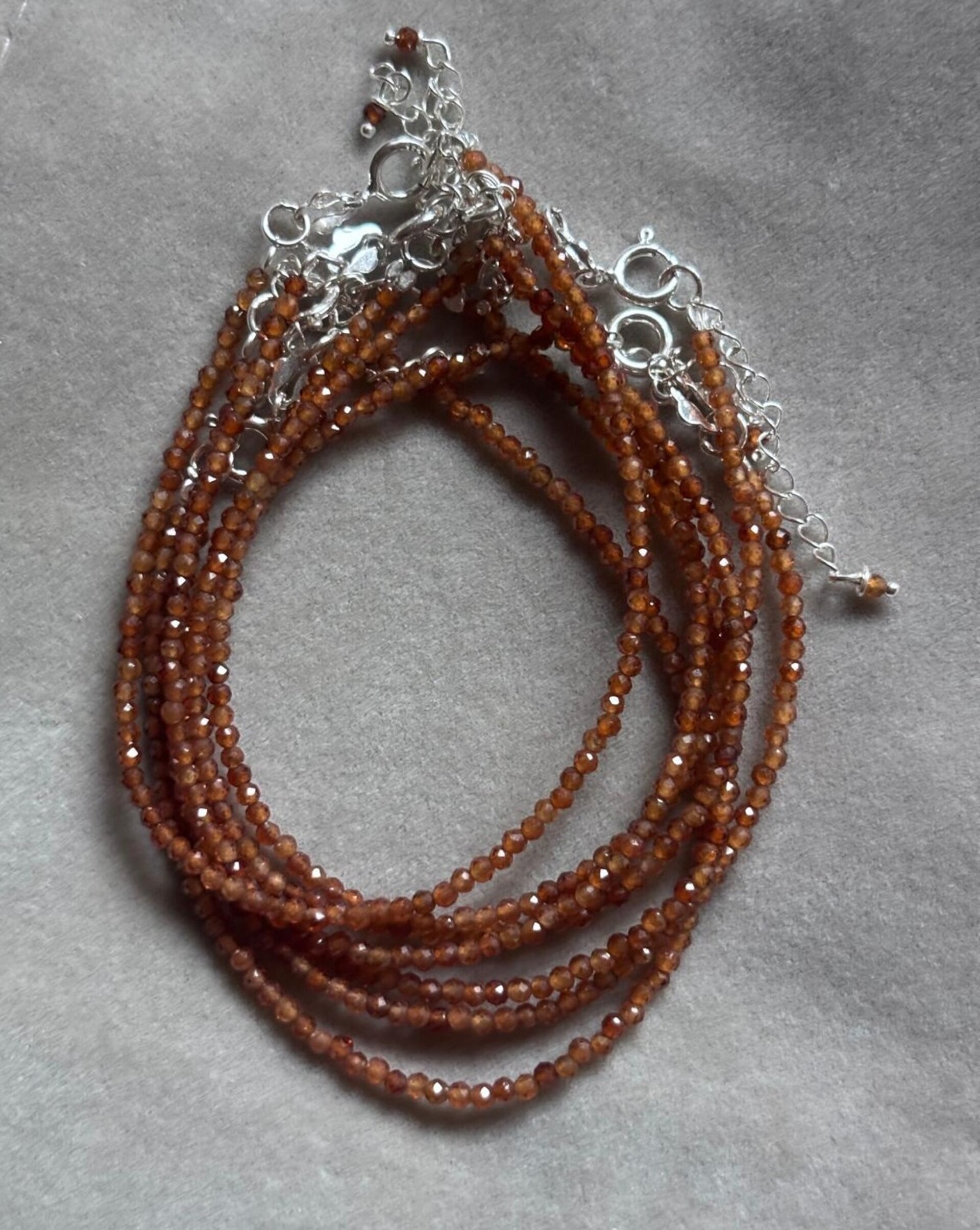 conjunto citrino de madeira facetado - 3