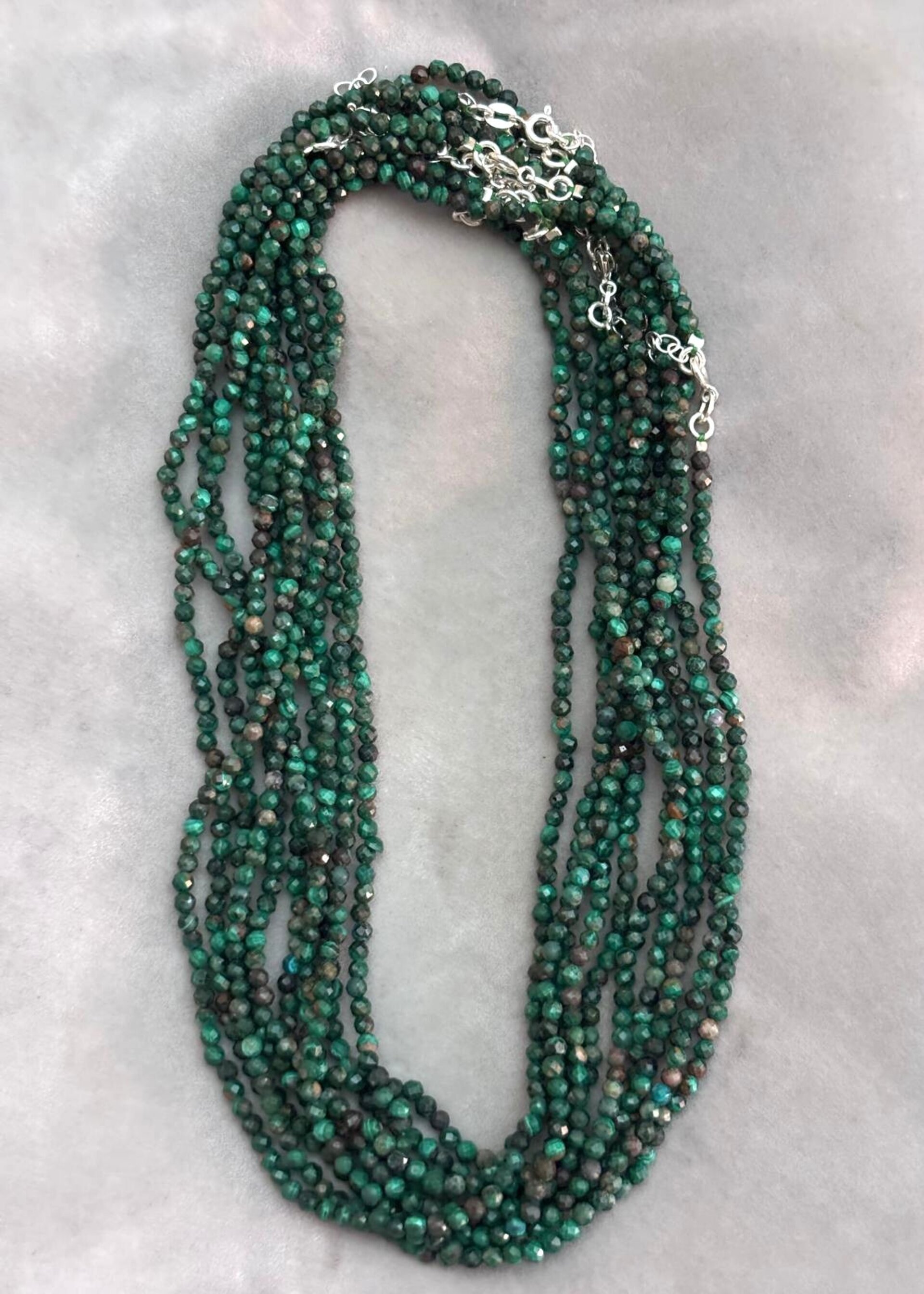 collar Malaquita Facetada - 3