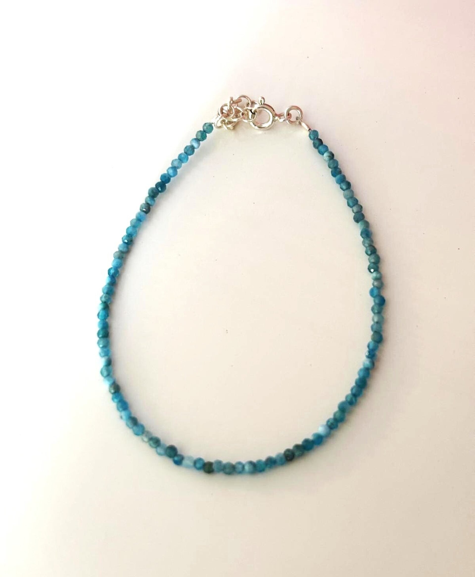 pulsera facetada de cianita - 2