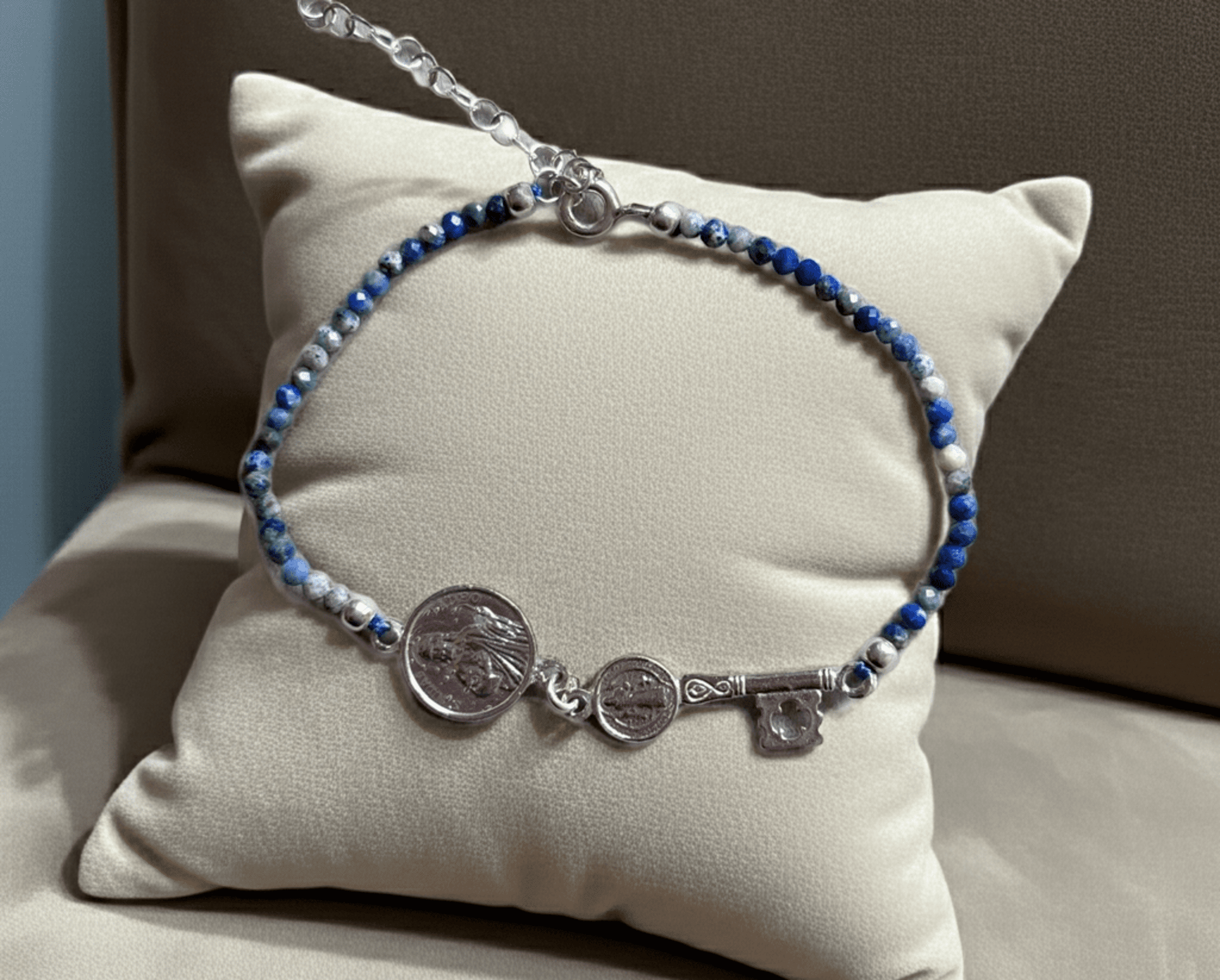 pulsera abre caminos con lapizlázuli - 6