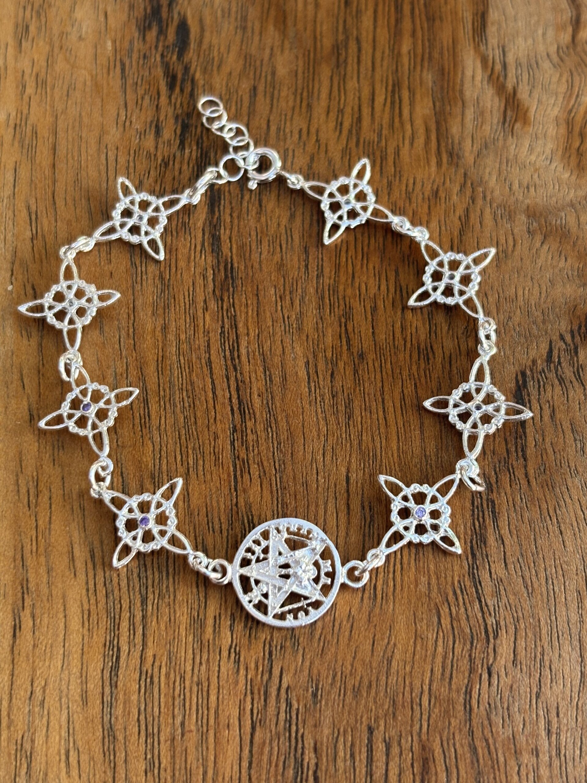 Pulsera amuleto nudo de brujas y tetragrámaton - 1