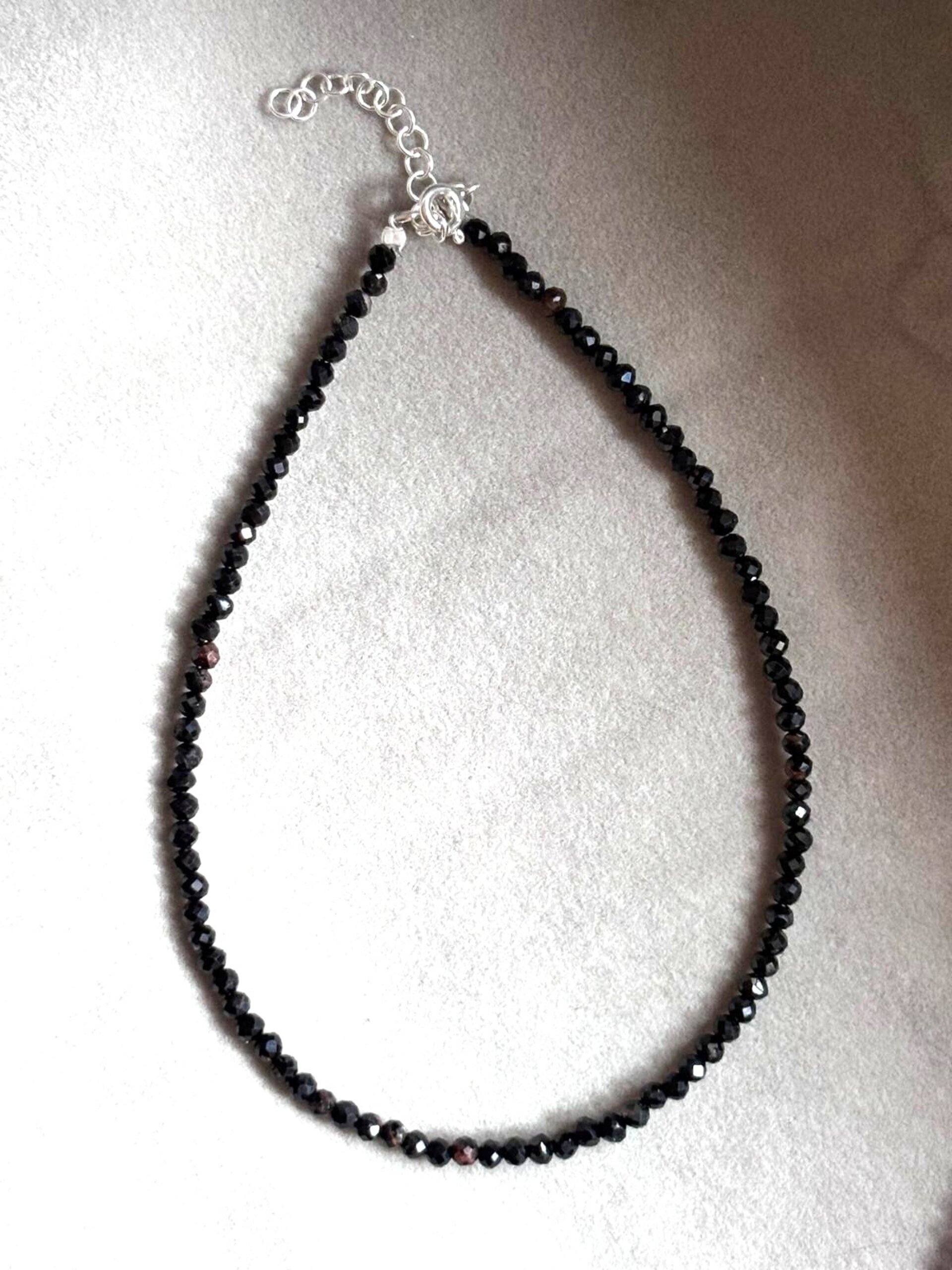 Tobillera piedra natural de turmalina facetada - 2