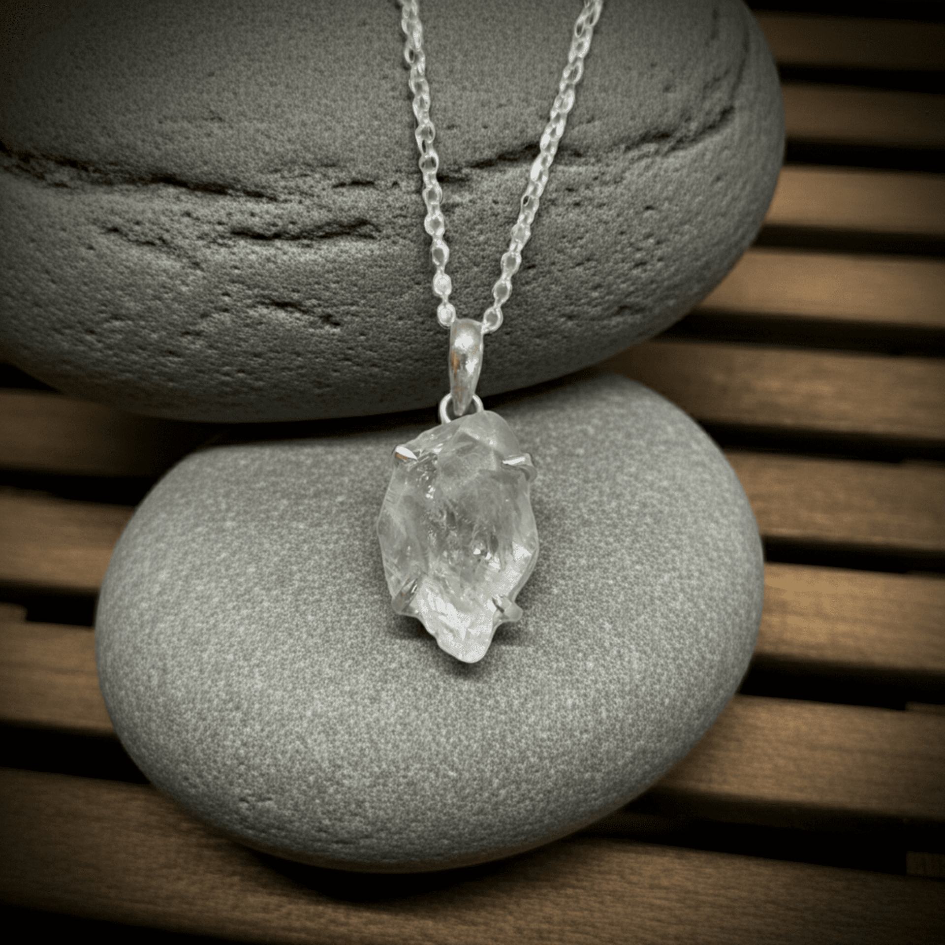 collar cuarzo diamante Herkimer - 1