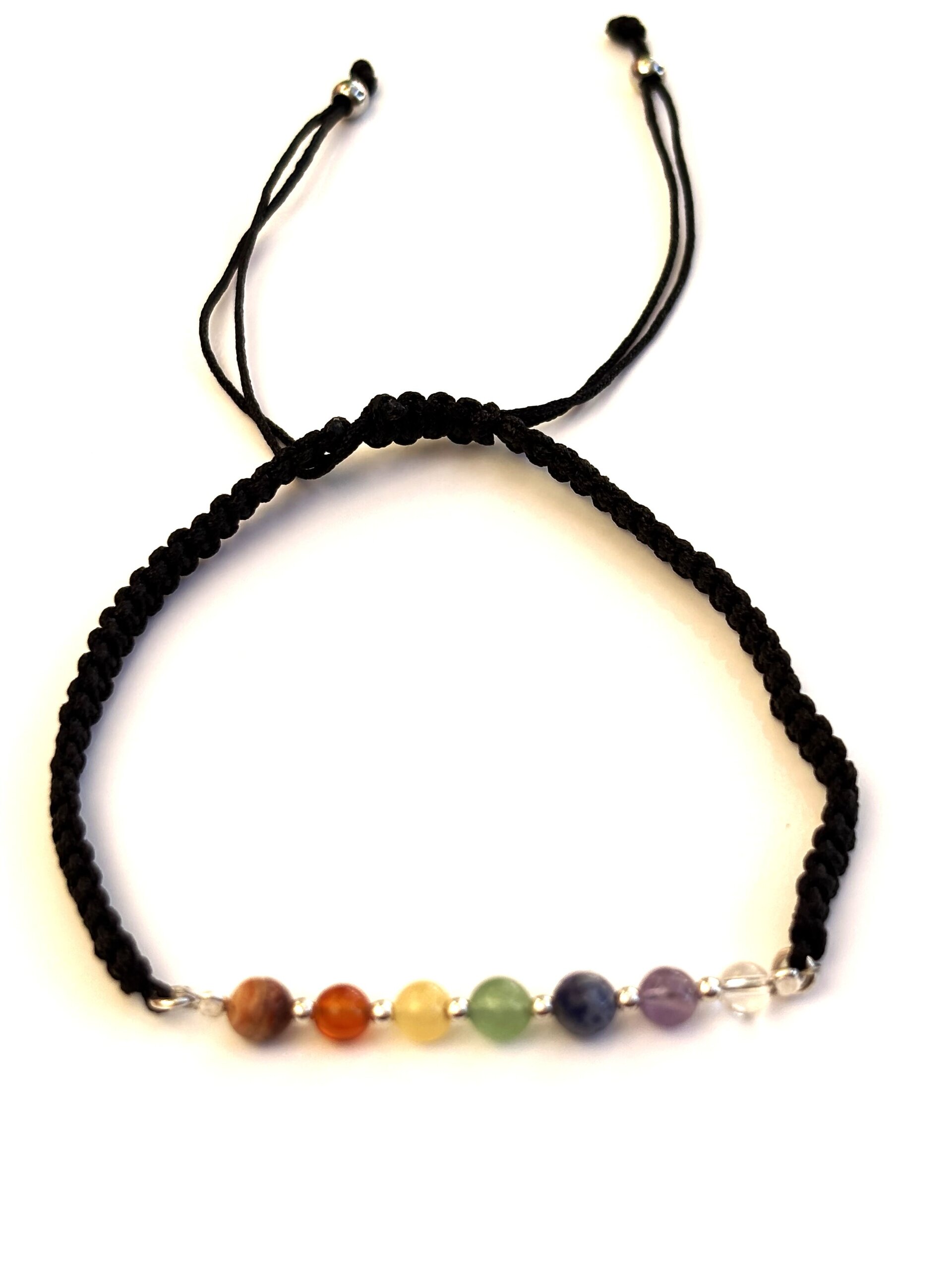 pulsera Macramé con piedras naturales de los 7 chakras - 1