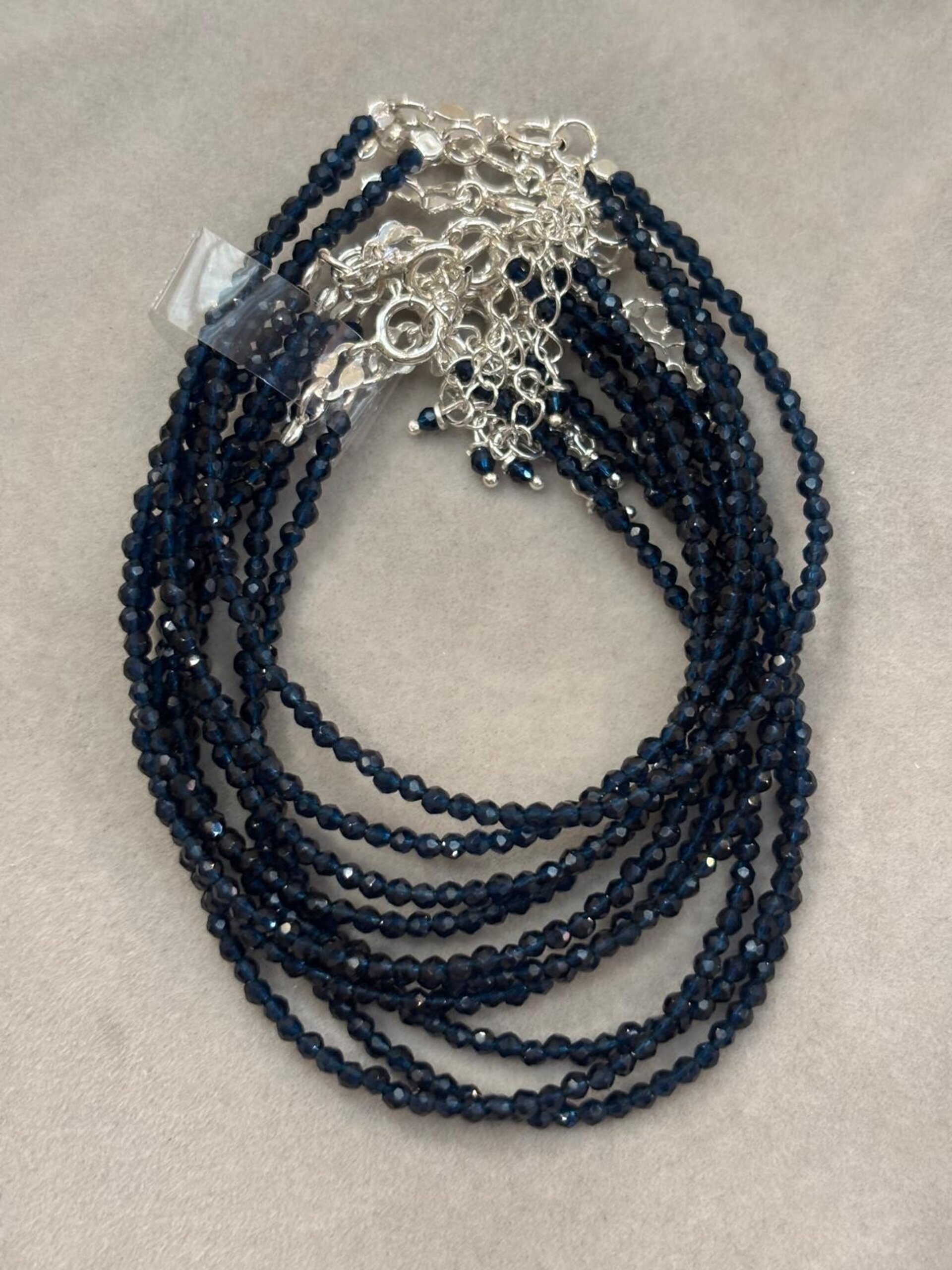 pulsera facetada zafiro - 6