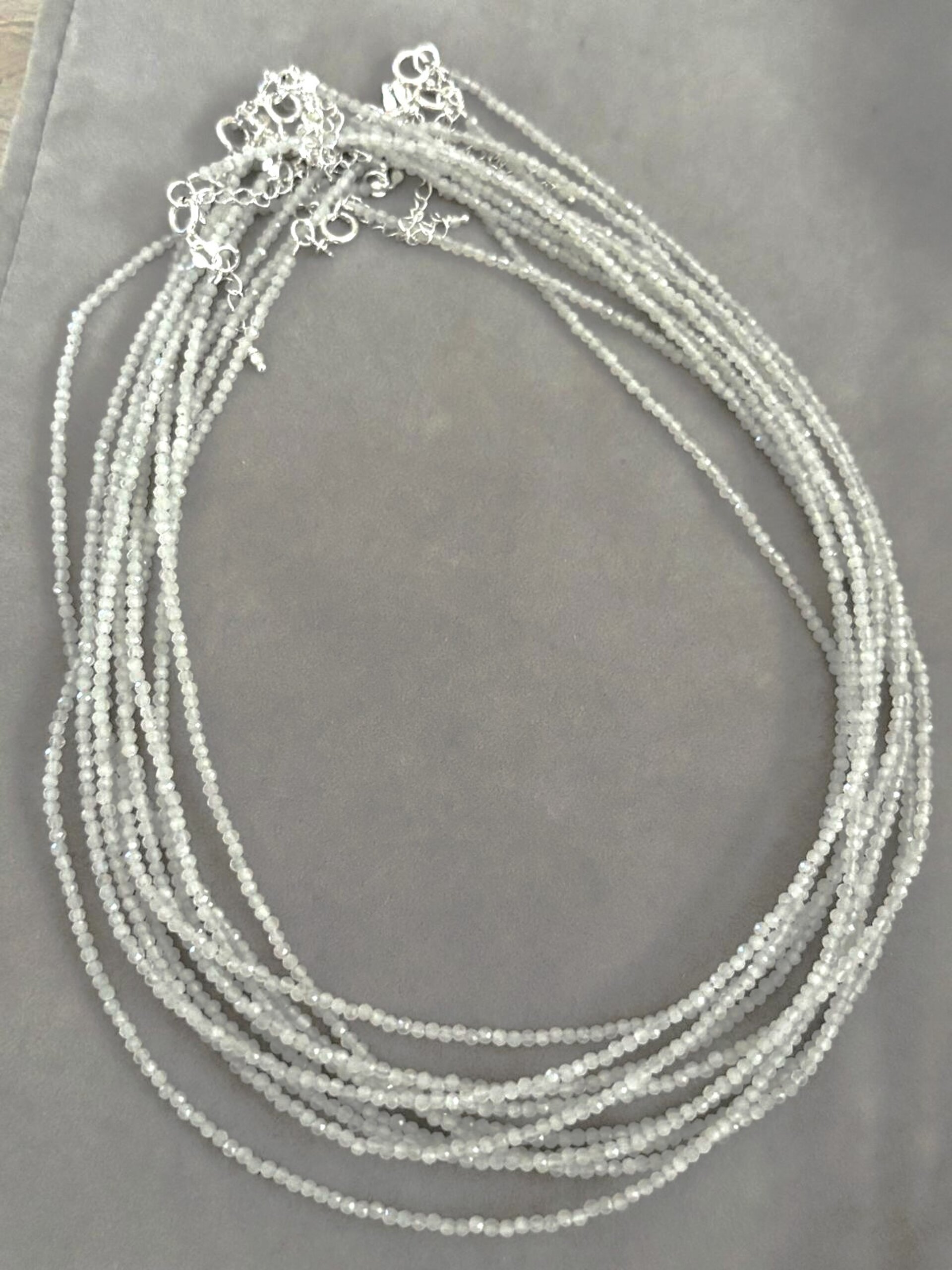 Gargantilla facetada piedra luna - 3