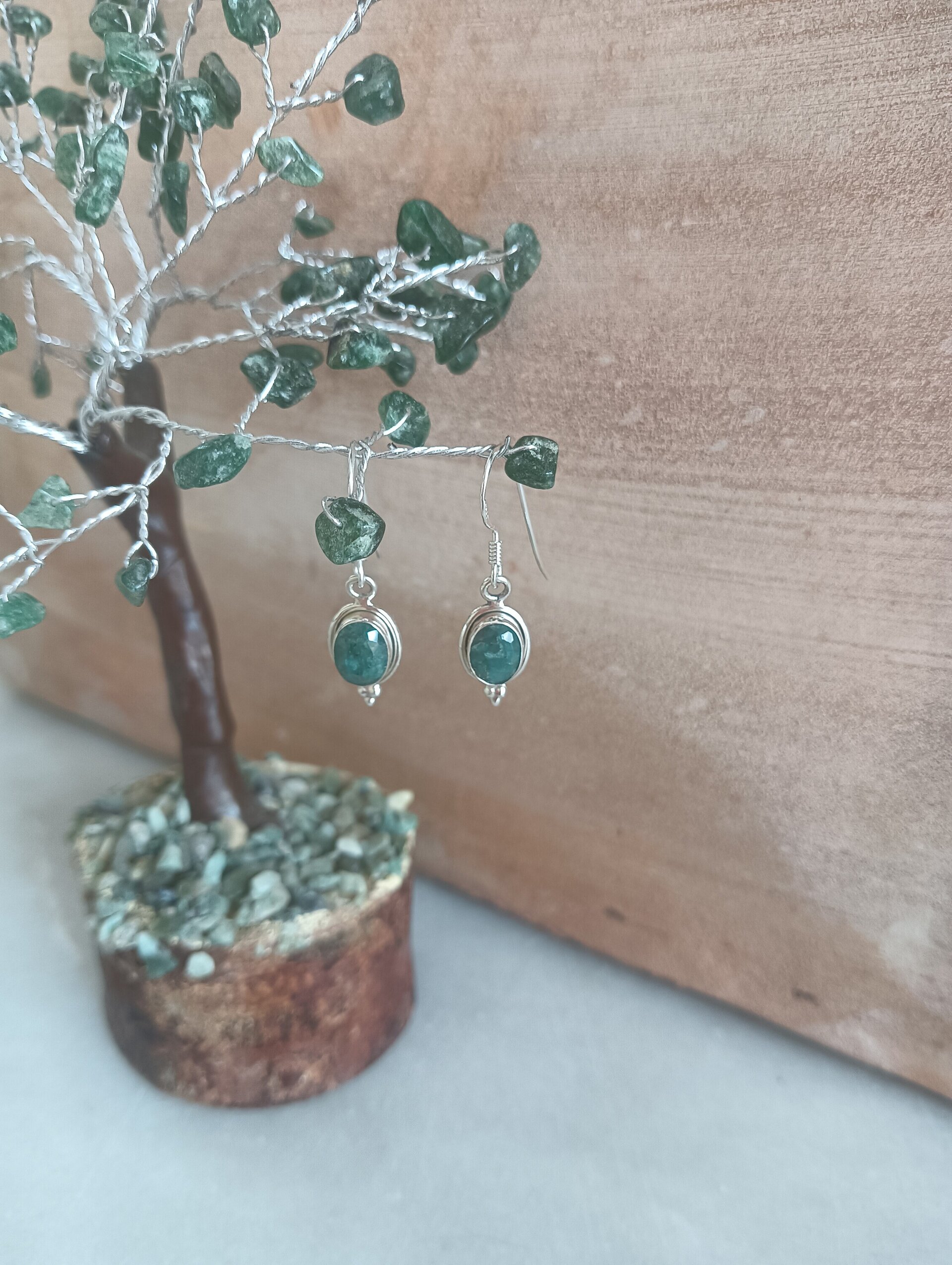 Pendientes  esmeralda - 6