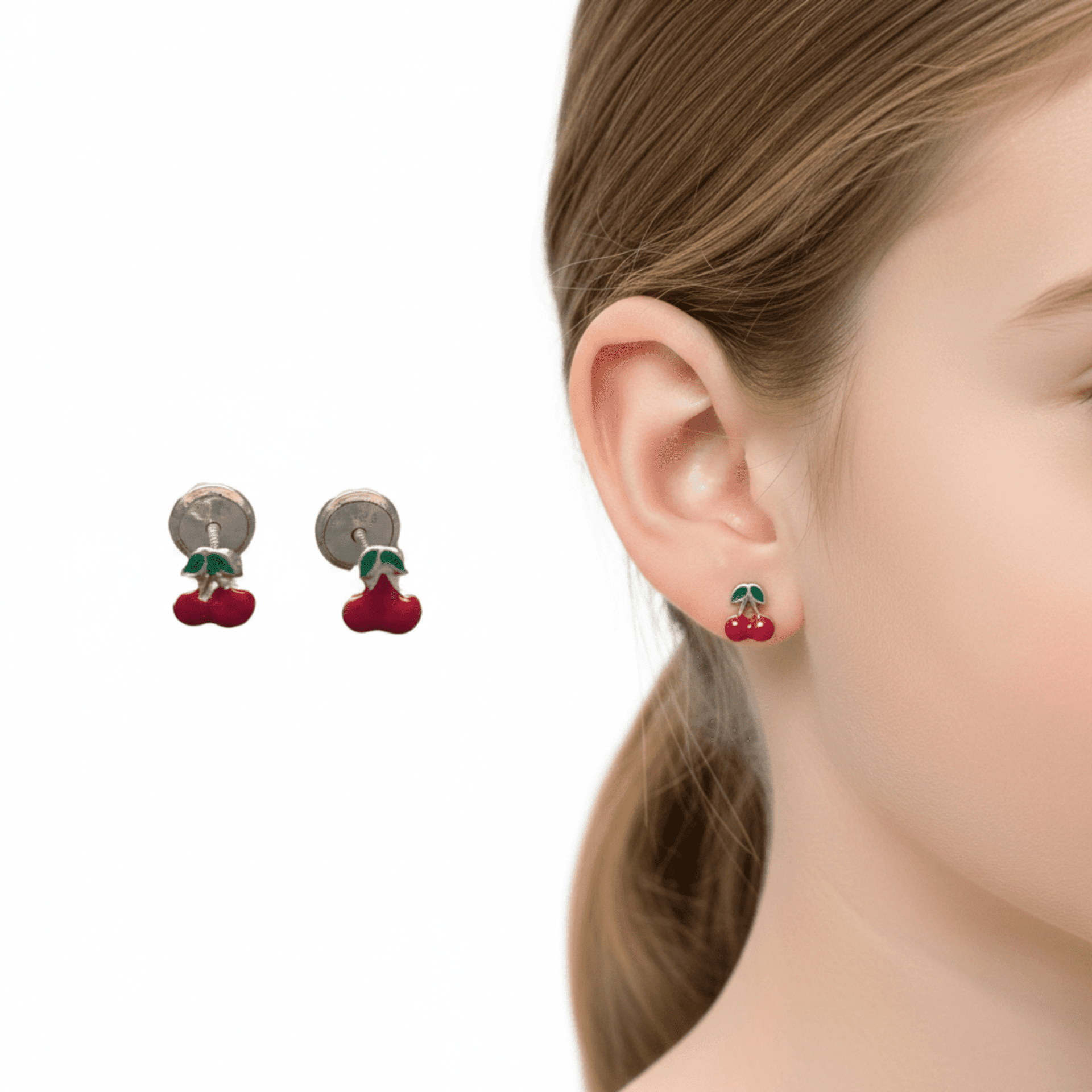 Pendientes cerezas - 1
