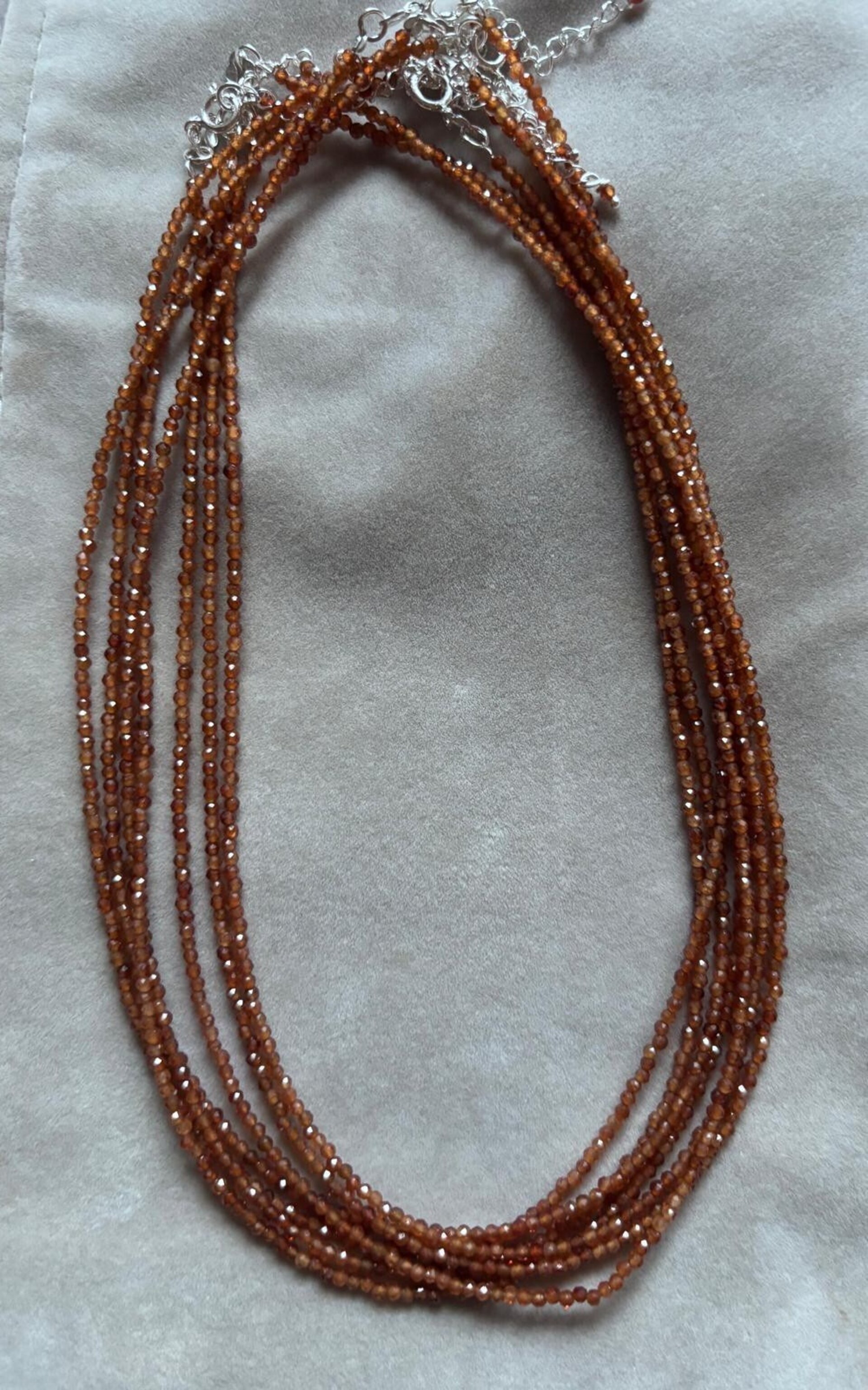 gargantilla citrino de Madeira facetado - 3