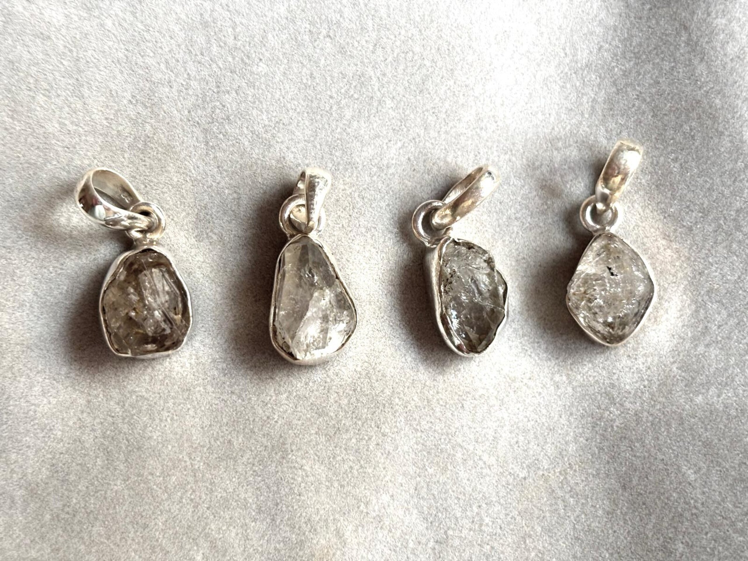 Colgantes cuarzo diamante herkimer - 2