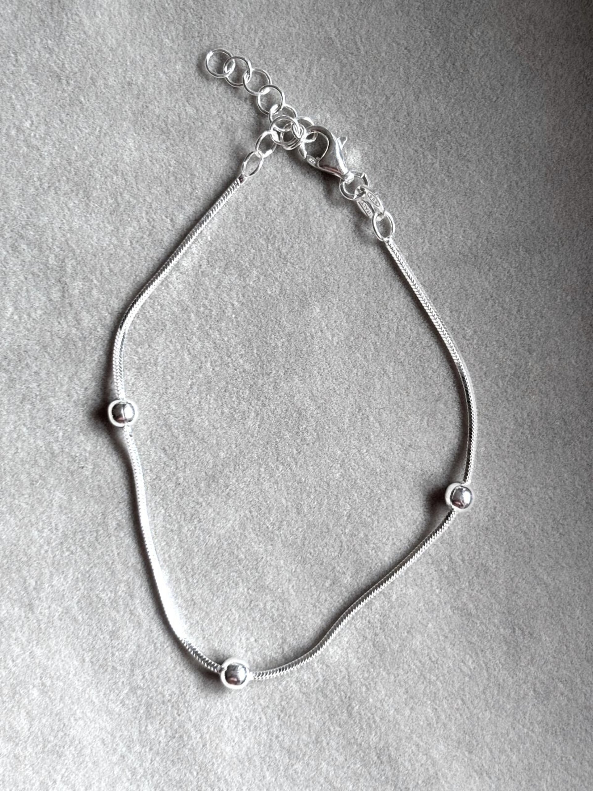 pulsera cola de ratón y bolas - 3