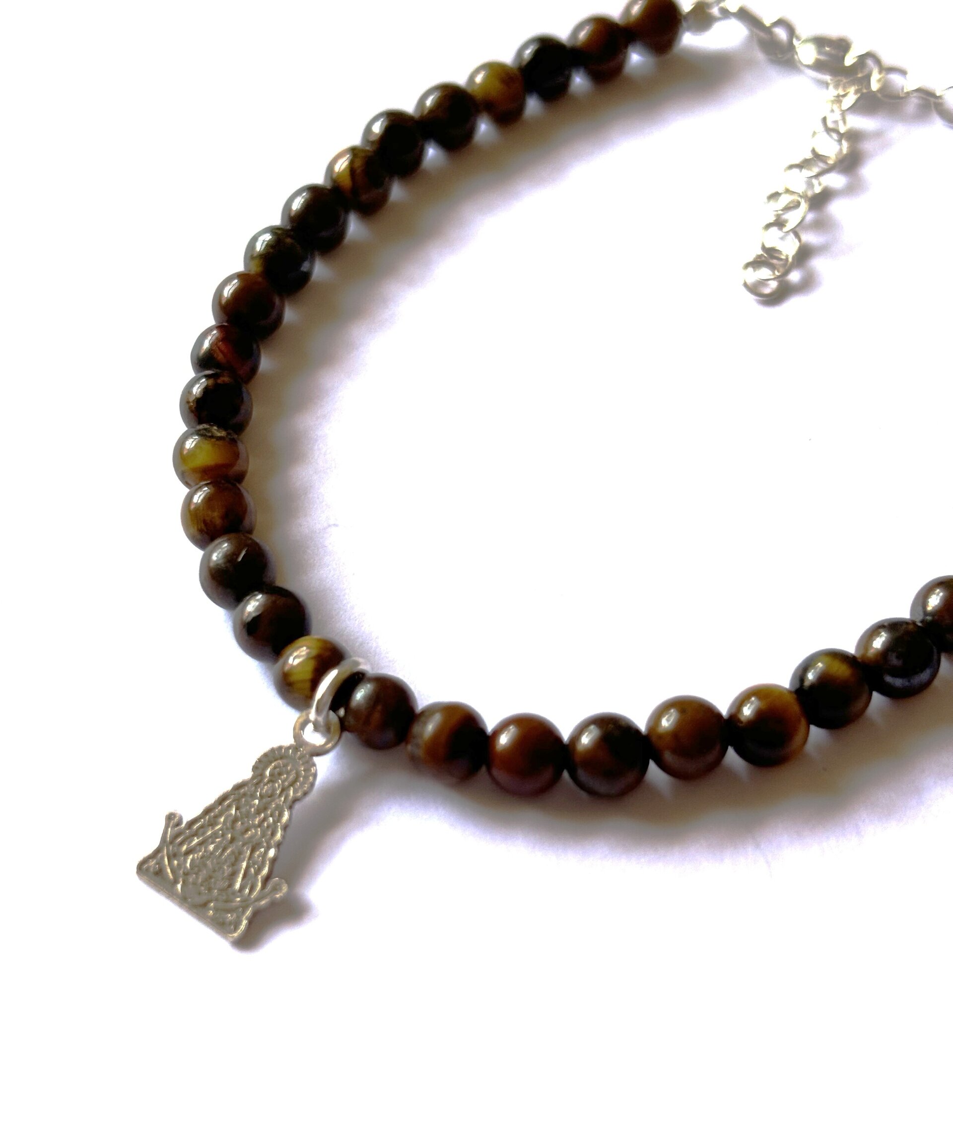 Pulsera ojo de tigre virgen del Rocio - 3