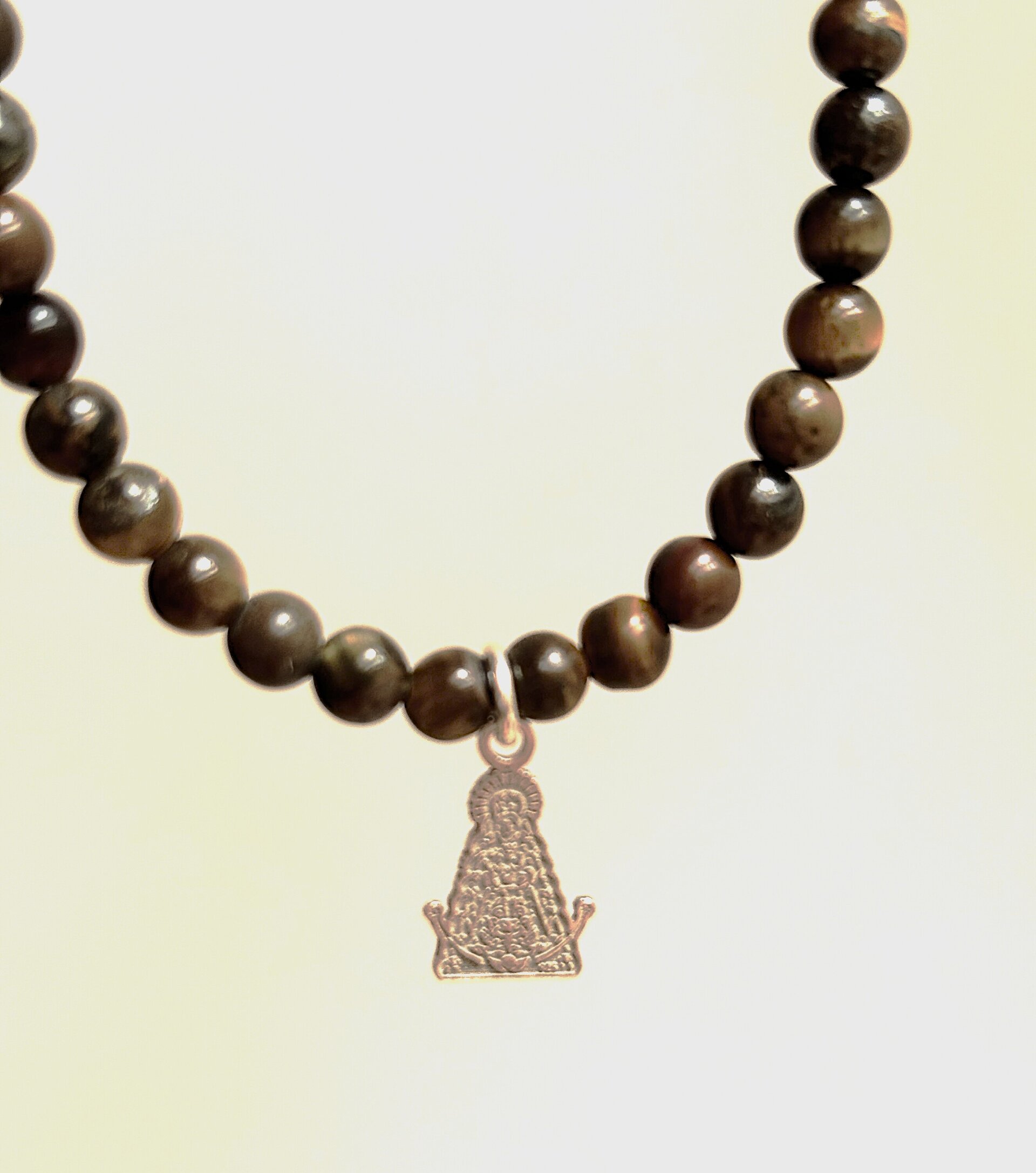 Pulsera ojo de tigre virgen del Rocio - 4