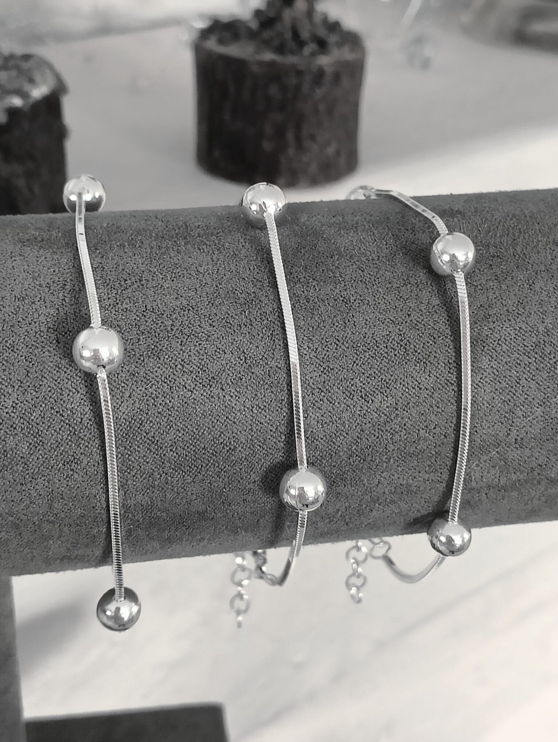 pulsera cola de ratón y bolas - 2