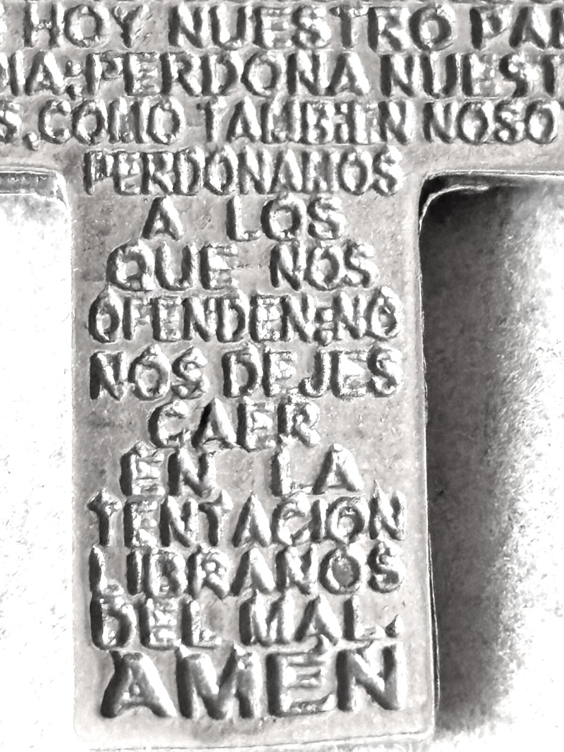 colgante cruz padre nuestro - 5