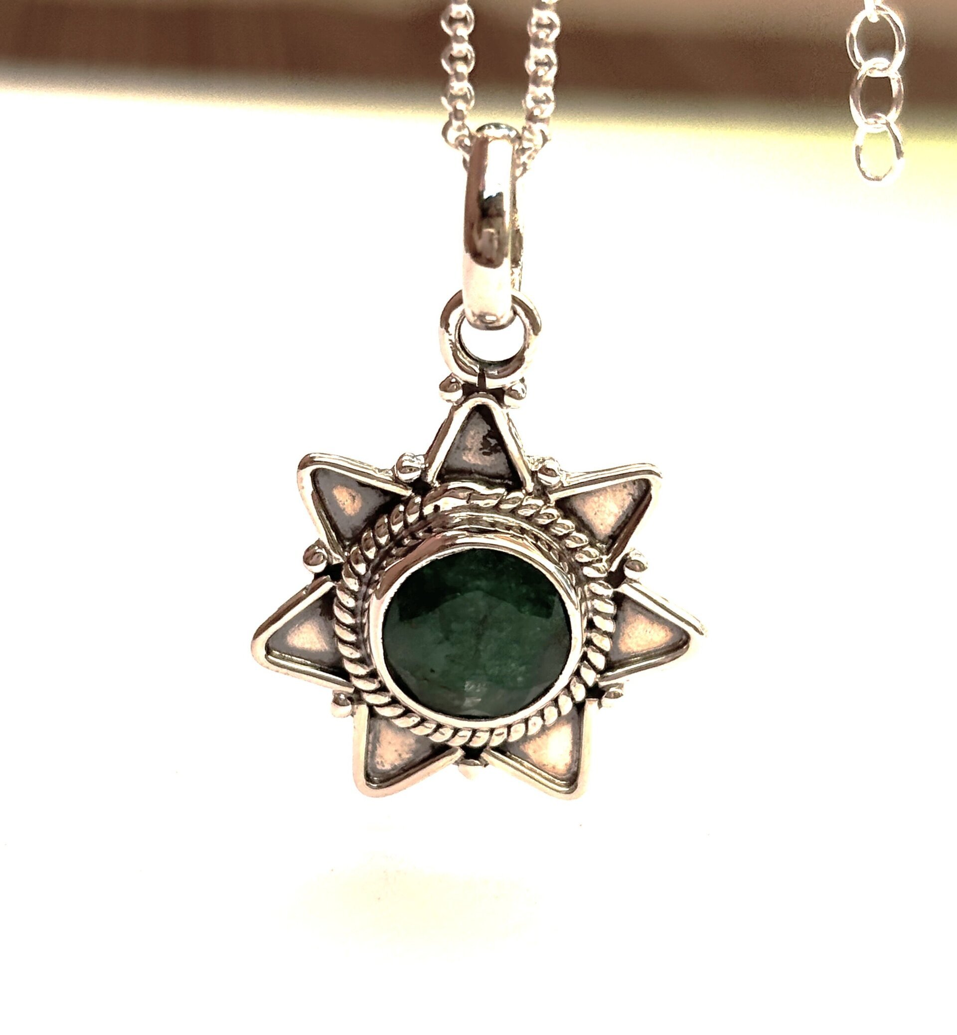 Collar piedra esmeralda - 2
