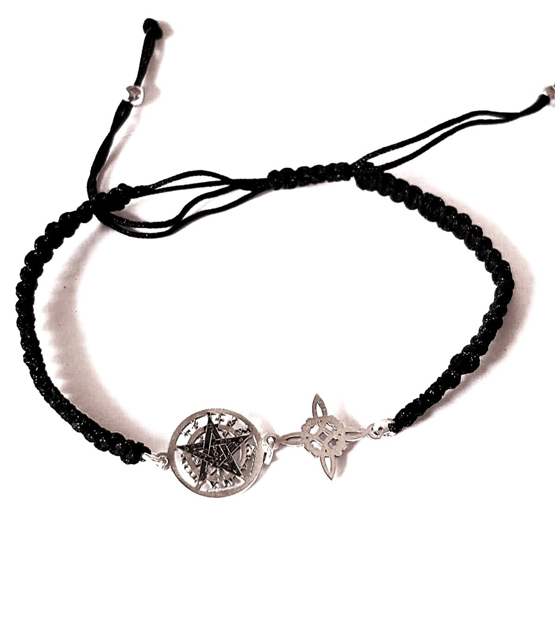 pulsera Macramé amuleto doble protección - 3