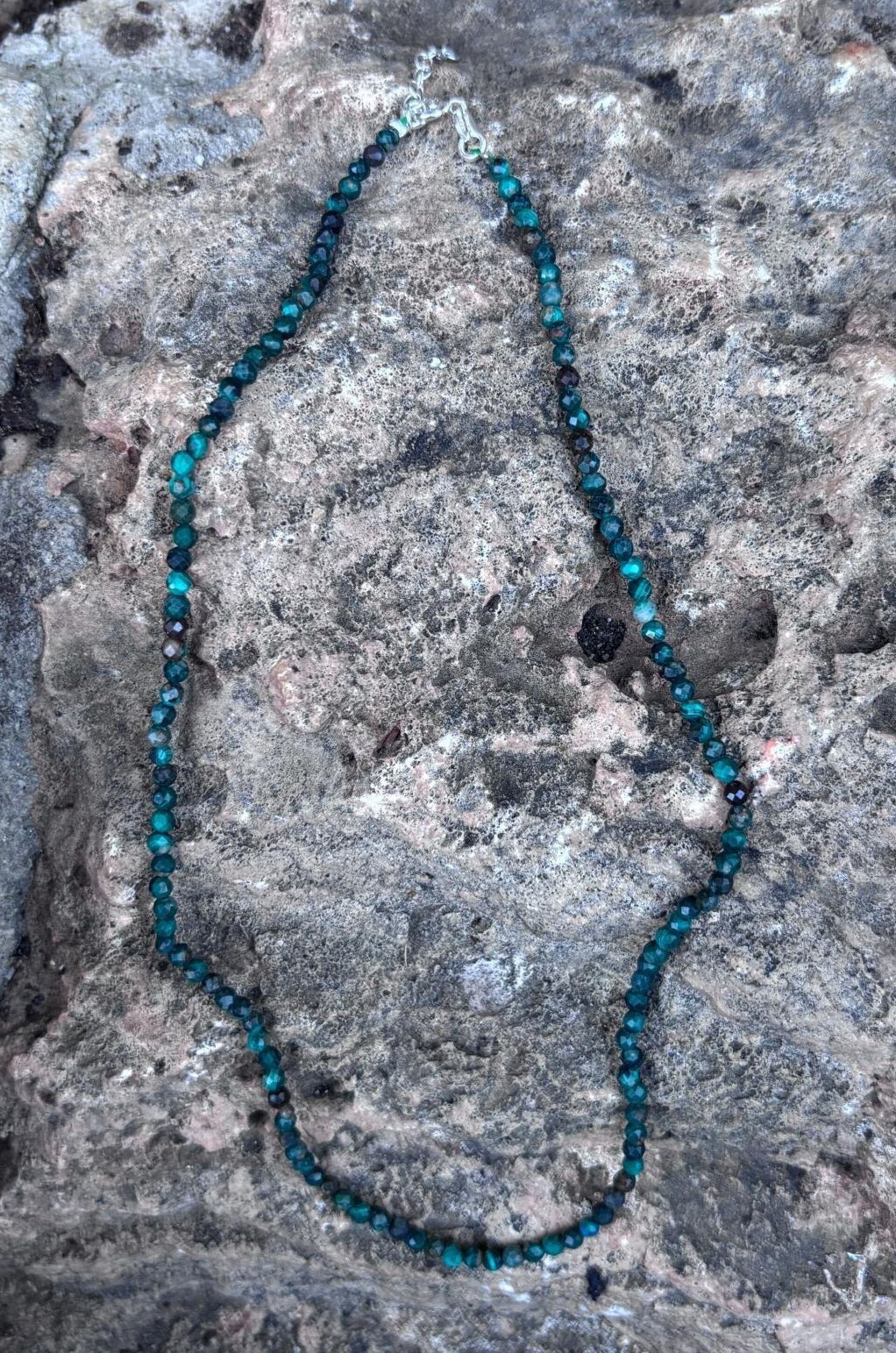 collar Malaquita Facetada - 5