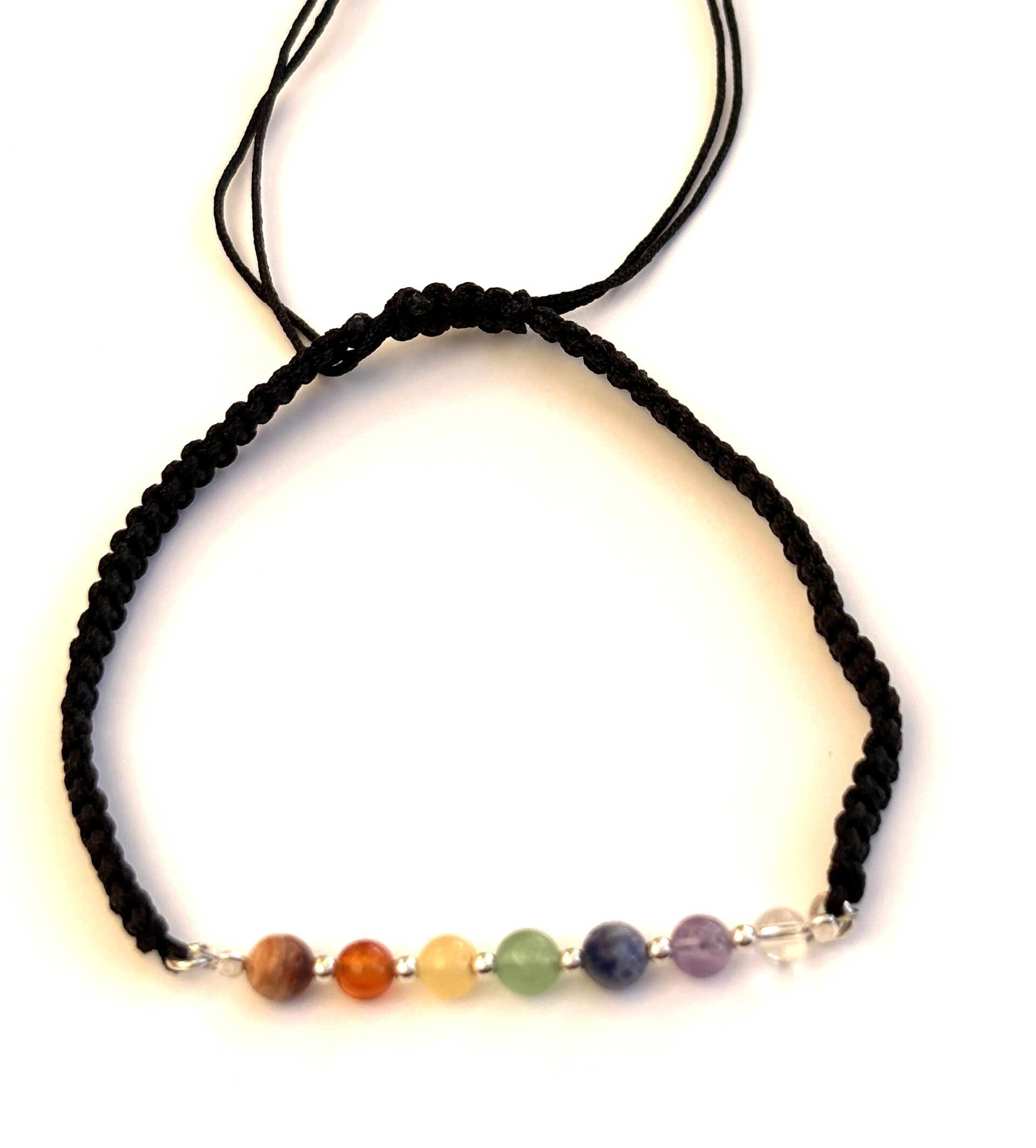 pulsera Macramé con piedras naturales de los 7 chakras - 5