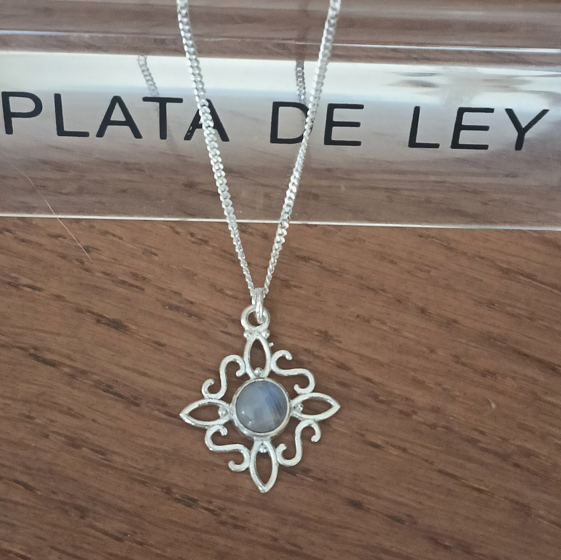 Collar nudo de bruja piedra luna - 3