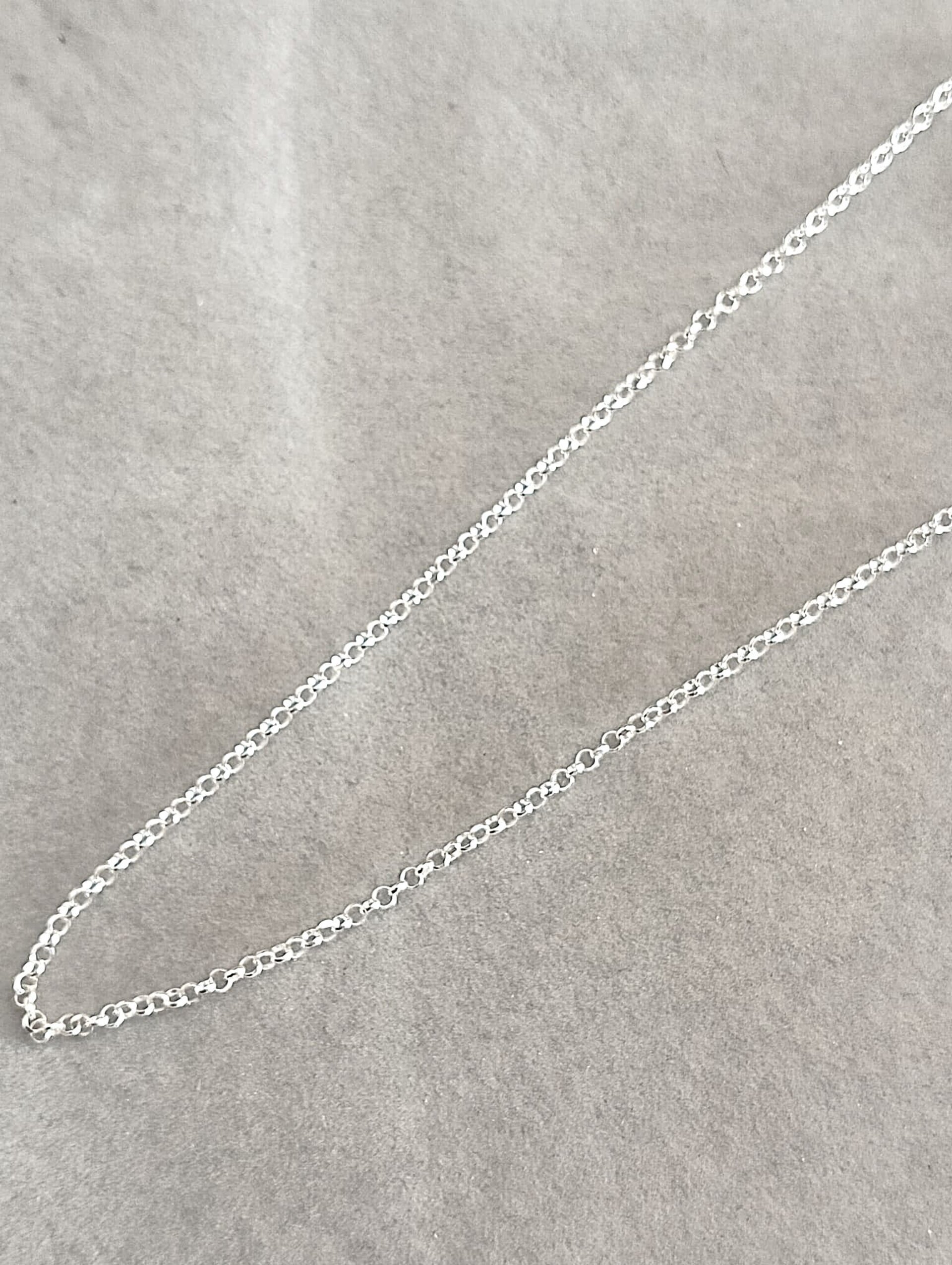 cadena plata de ley con medidas a elegir de 40/45/50cm - 5
