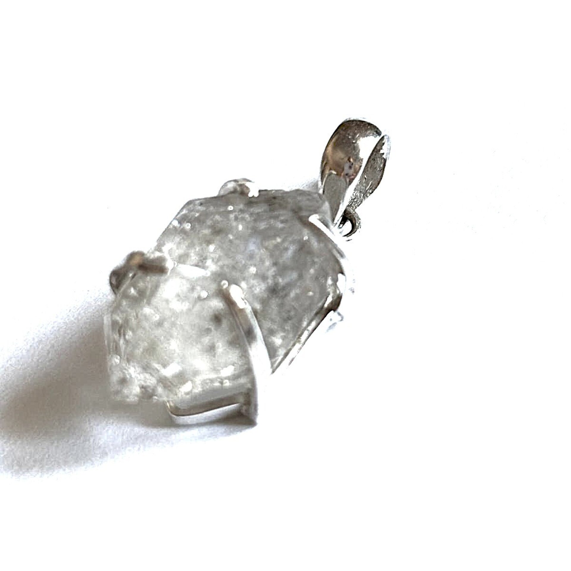 colgante piedra natural cuarzo diamante herkimer - 2