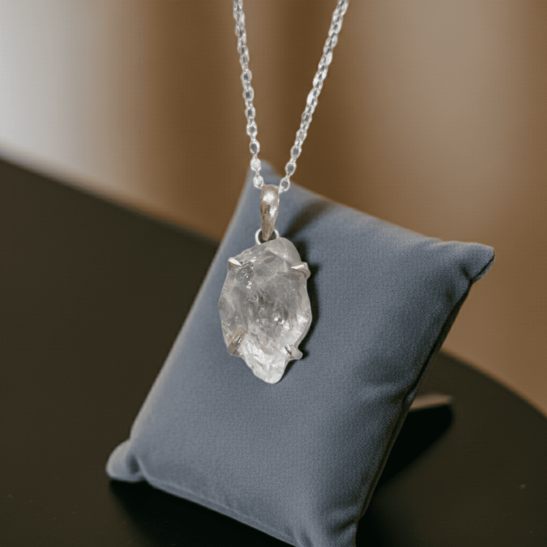 collar cuarzo diamante Herkimer - 4