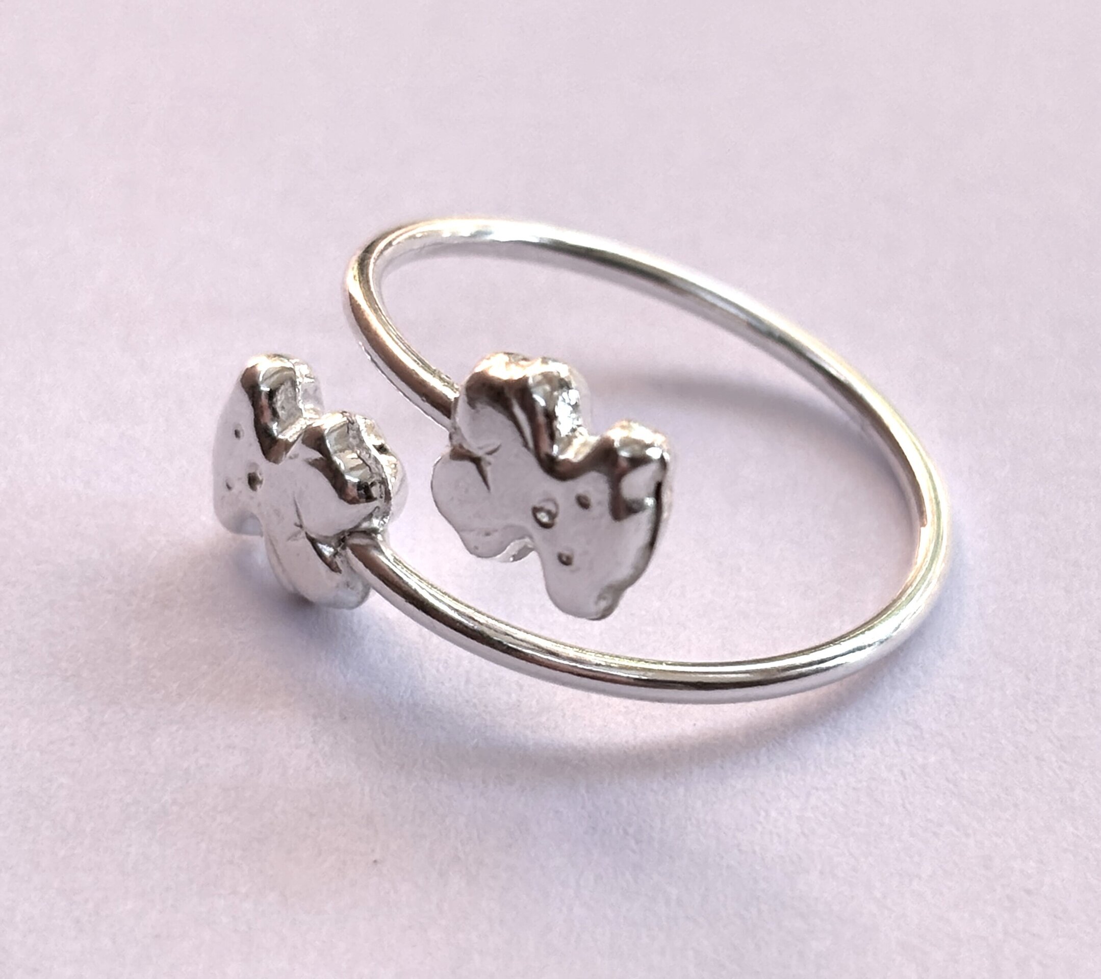 Anillo ajustable oso - 4