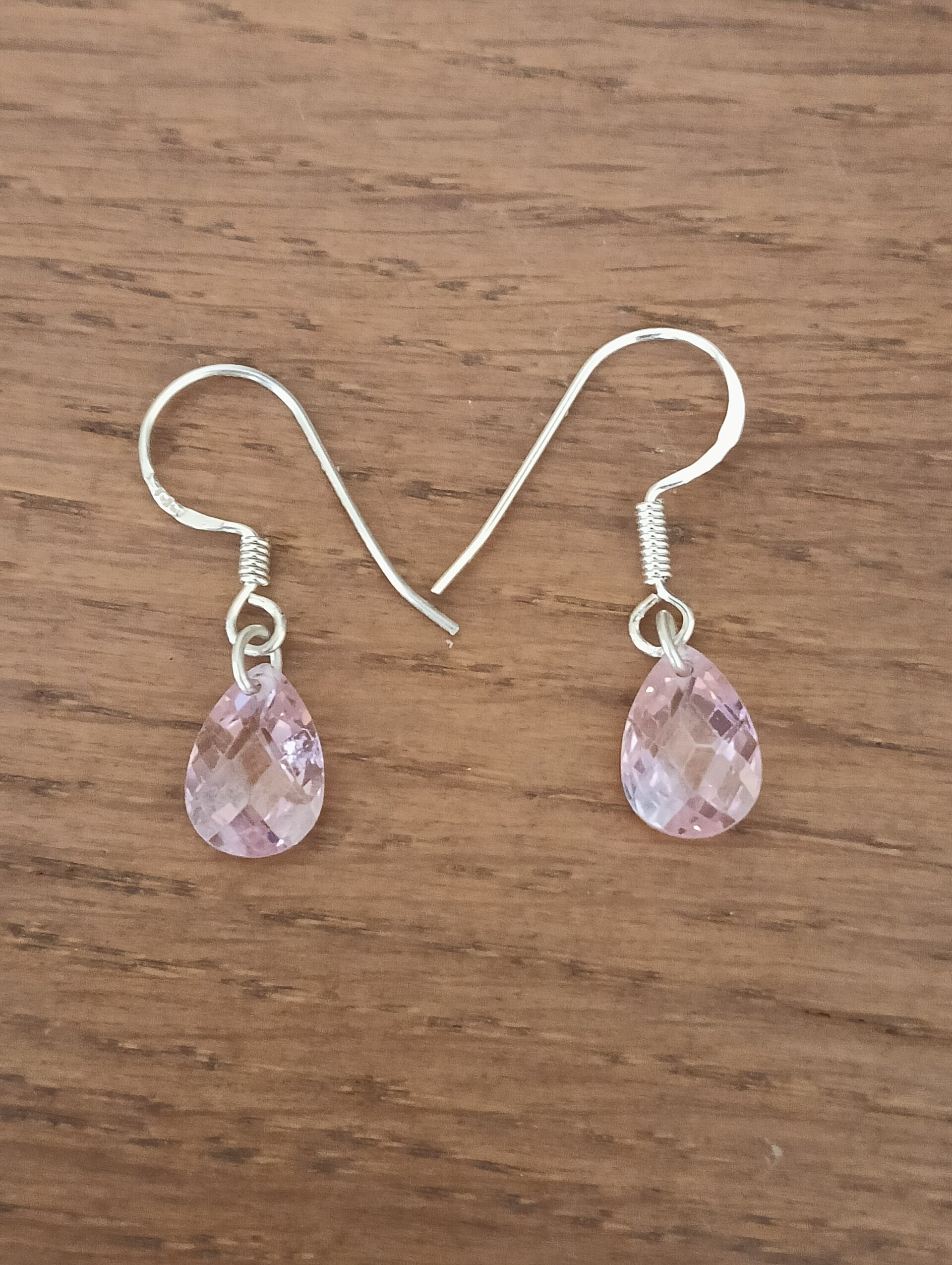 Pendientes cristal rosa - 3