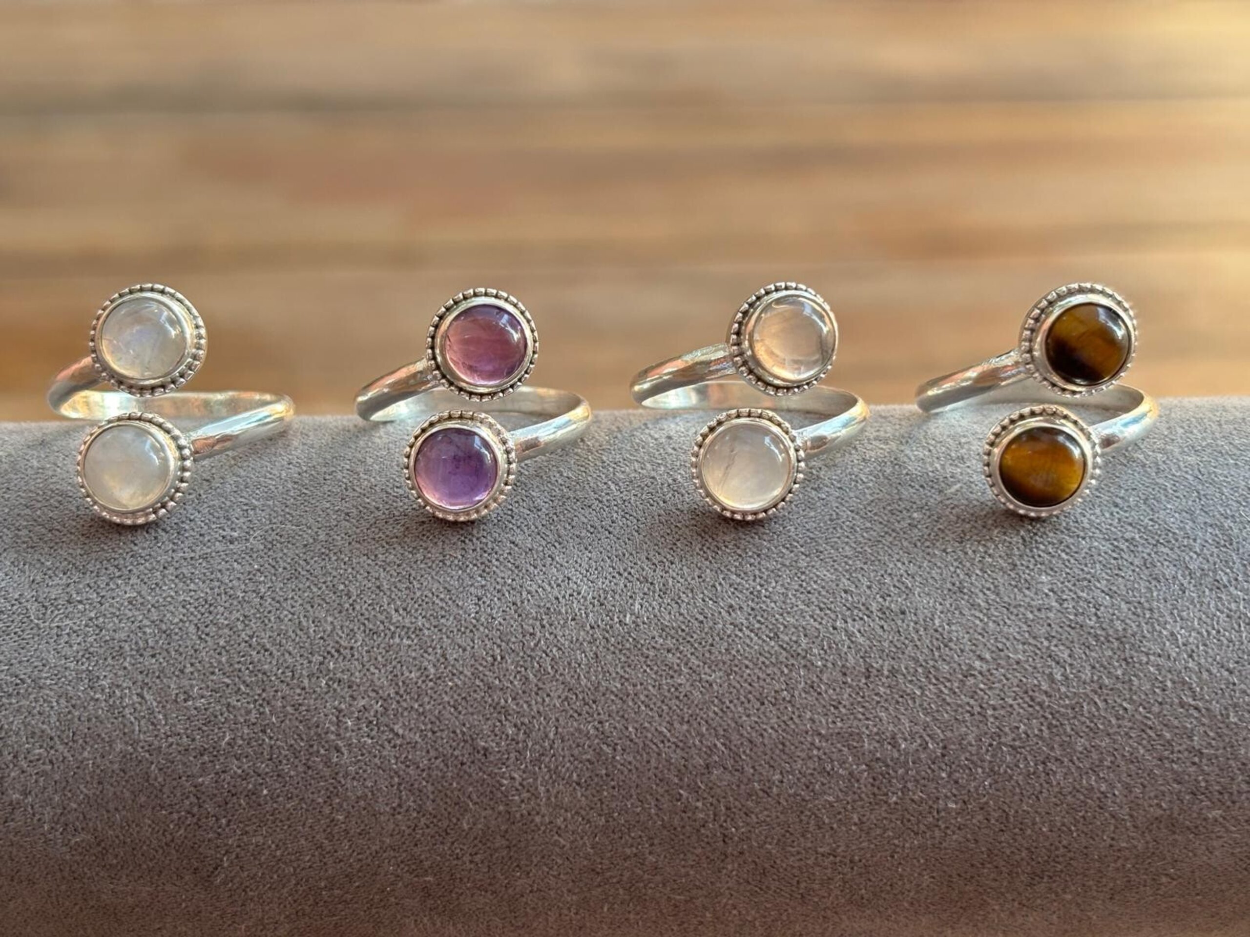 ANILLO AJUSTABLE  y piedras naturales - 7