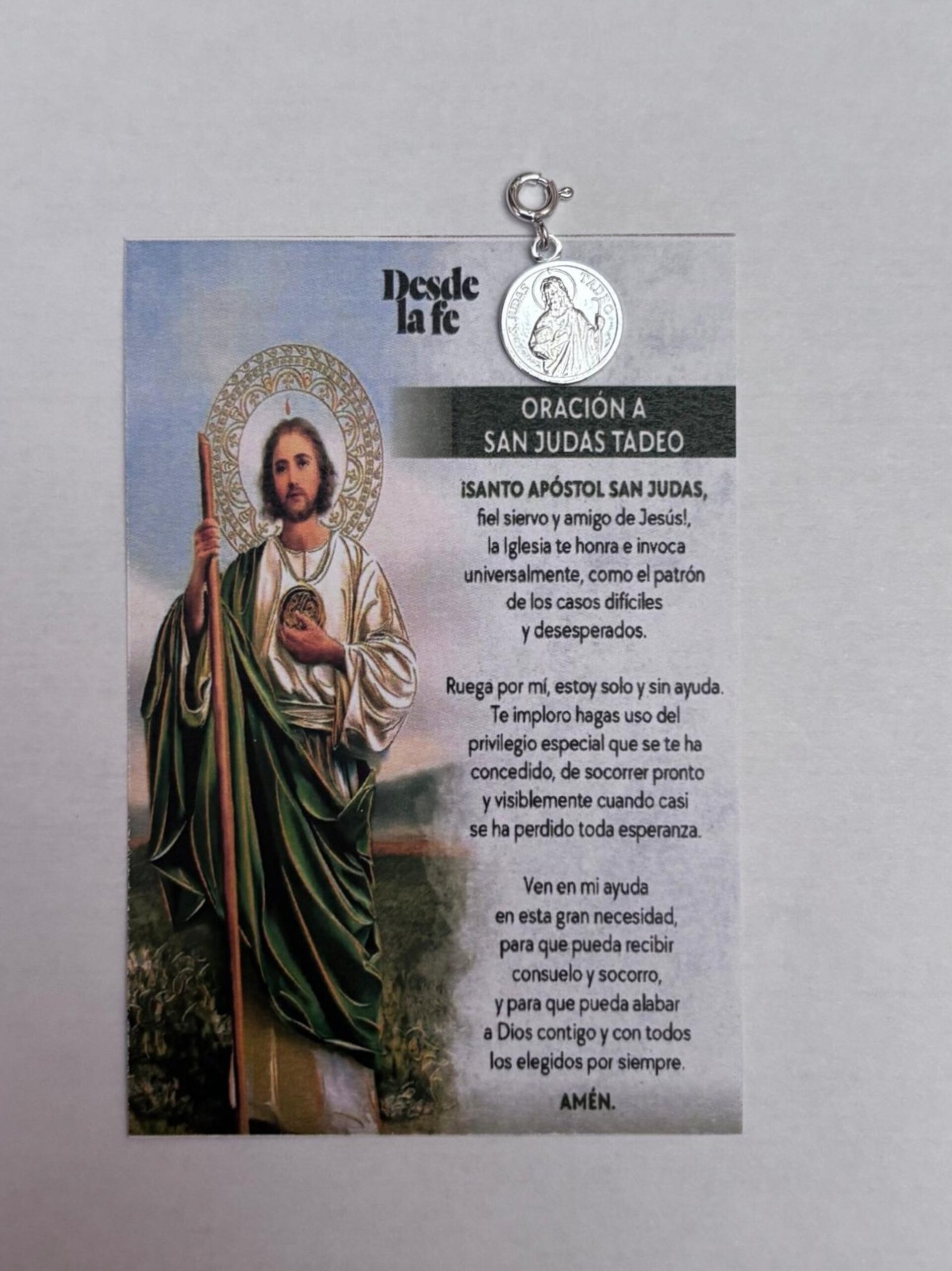 colgante medalla San Judas Tadeo para pulsera o collar - 1