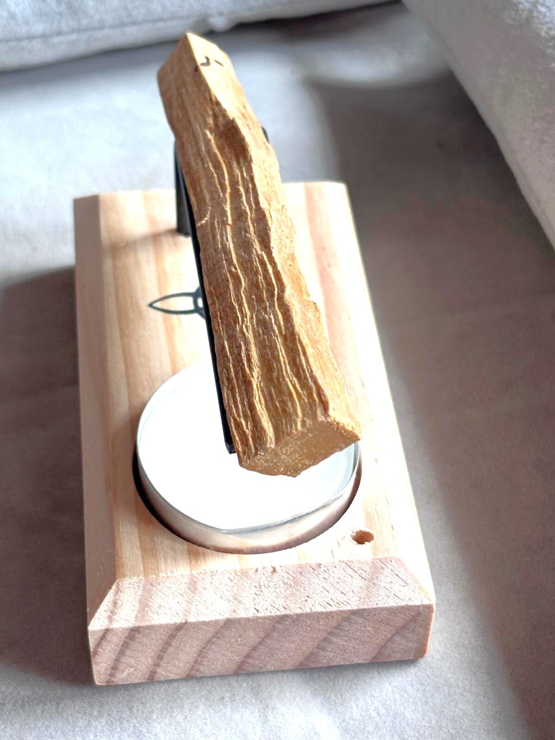 porta incienso madera nudo de bruja - 9