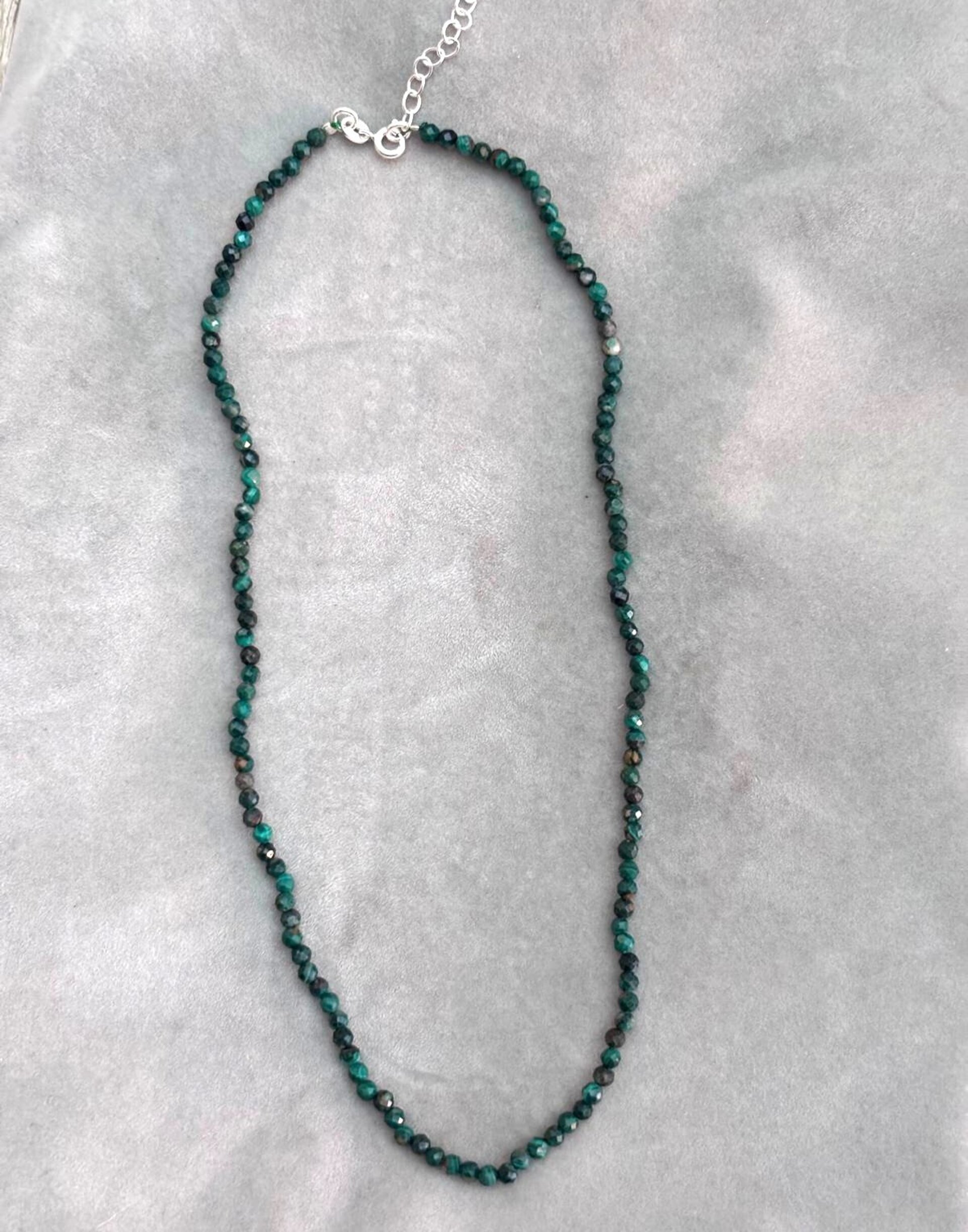 collar Malaquita Facetada - 6