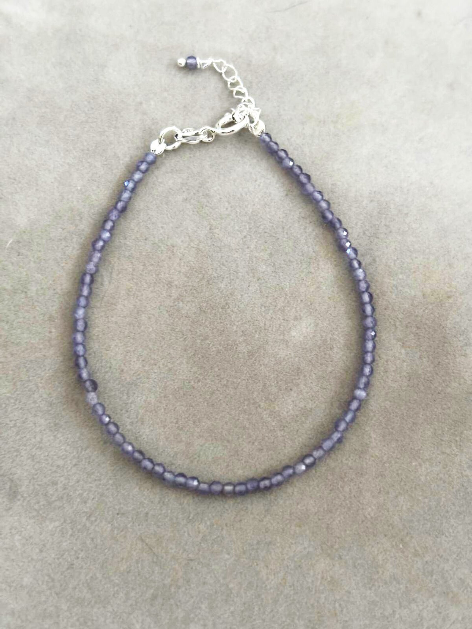 pulsera facetada amatista - 2