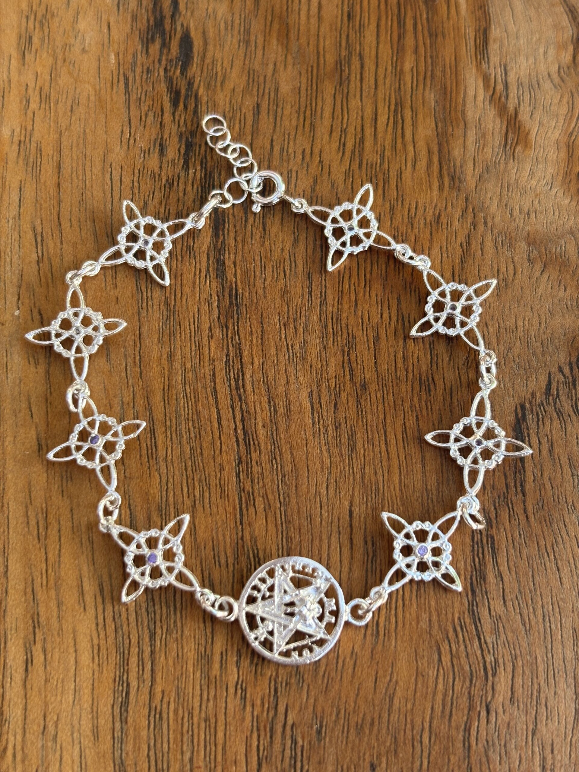 Pulsera amuleto nudo de brujas y tetragrámaton - 7