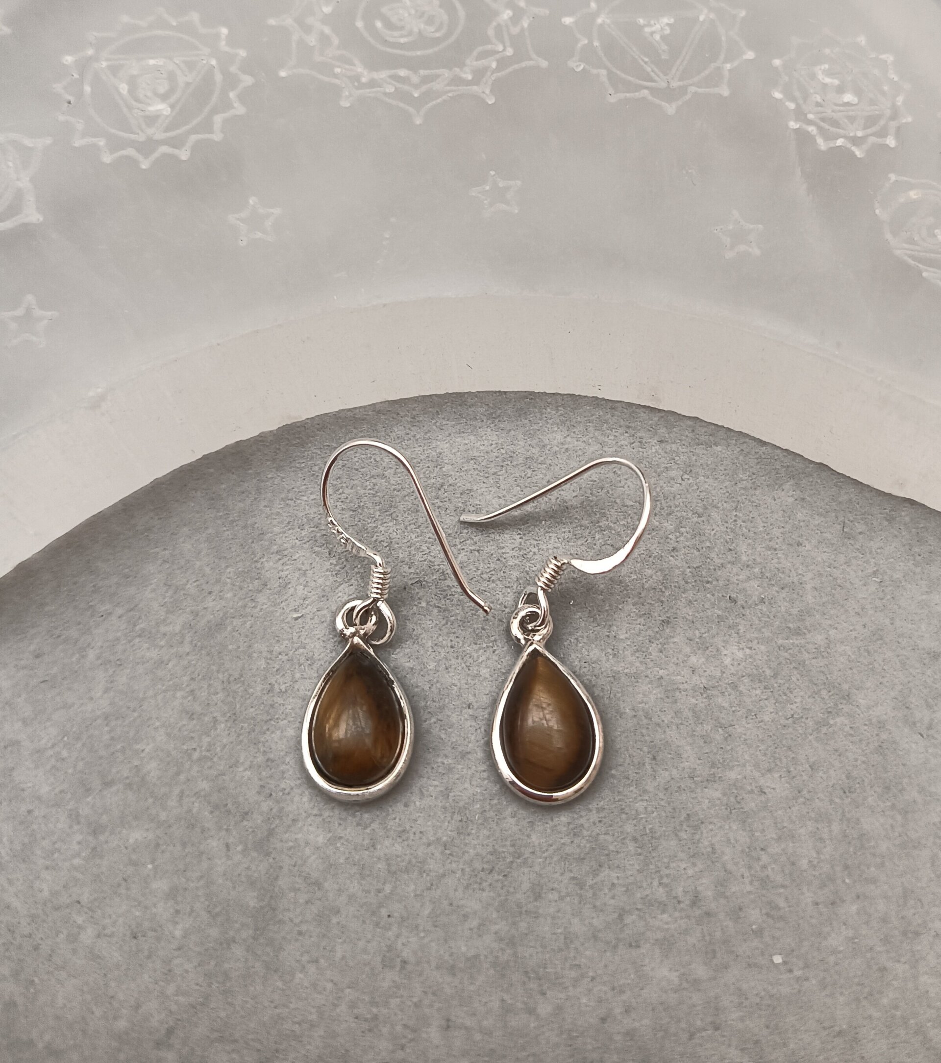 Pendientes ojo de tigre - 3