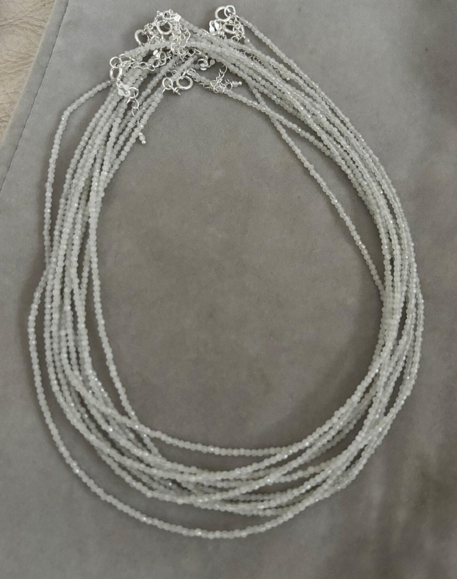 Gargantilla facetada piedra luna - 2