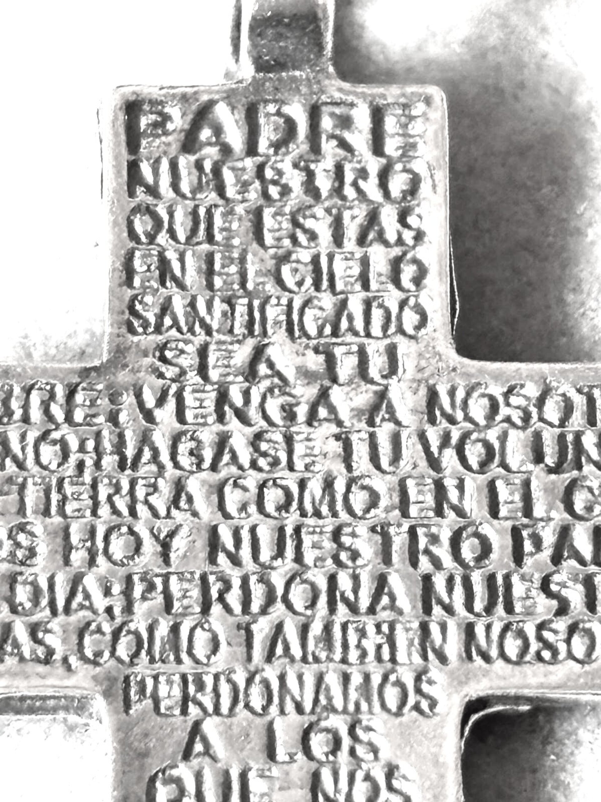 colgante cruz padre nuestro - 9
