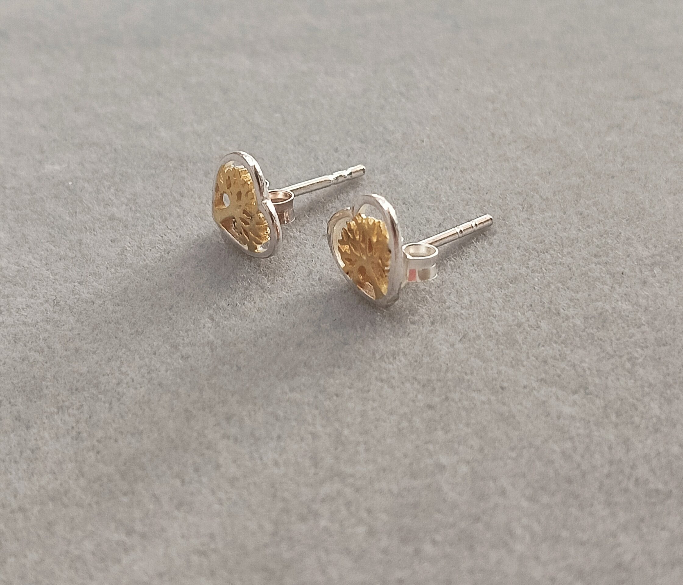 Pendientes corazón árbol de la vida - 2