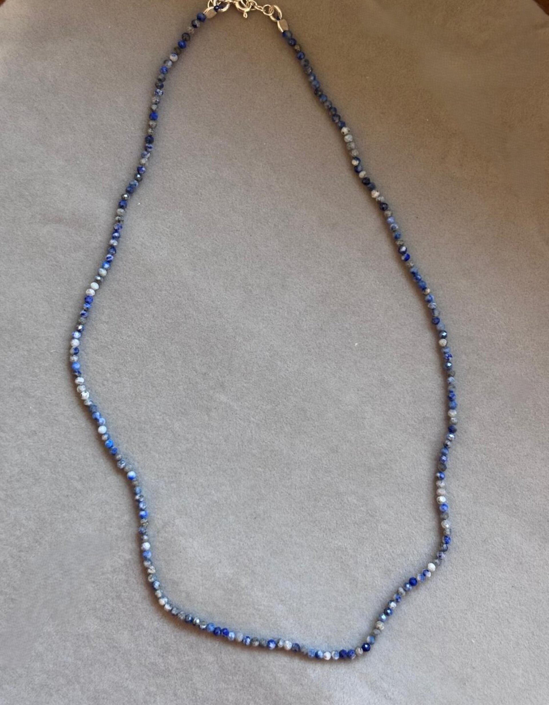 Gargantilla facetada lapizlázuli - 2