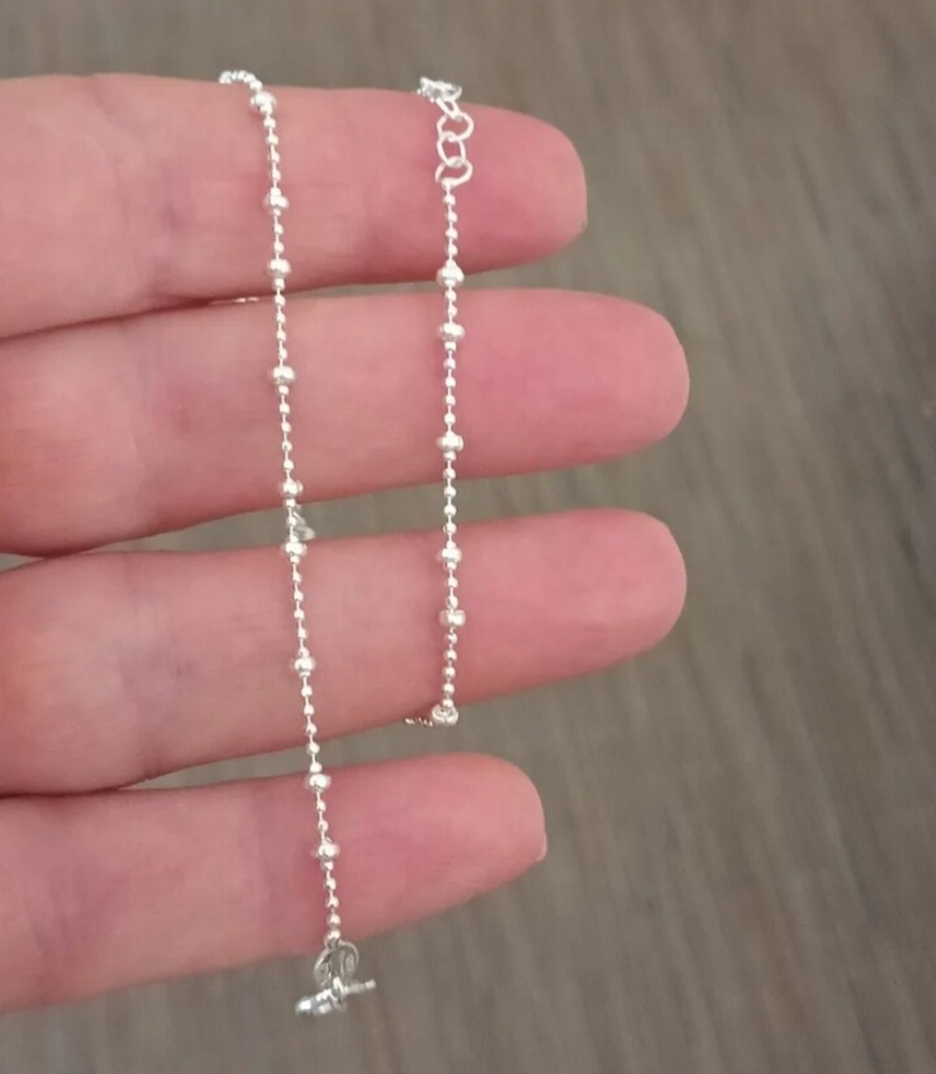 Tobillera bolitas plata 925 - 2